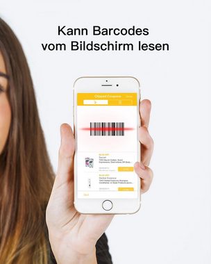 Inateck 1D CCD Bluetooth Scanner, liest Barcodes von Bildschirmen Handscanner, (Tragbar)