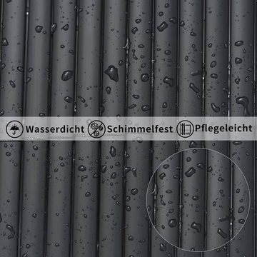 Woltu Balkonsichtschutz (1-St) Sichtschutzmatte PVC grau