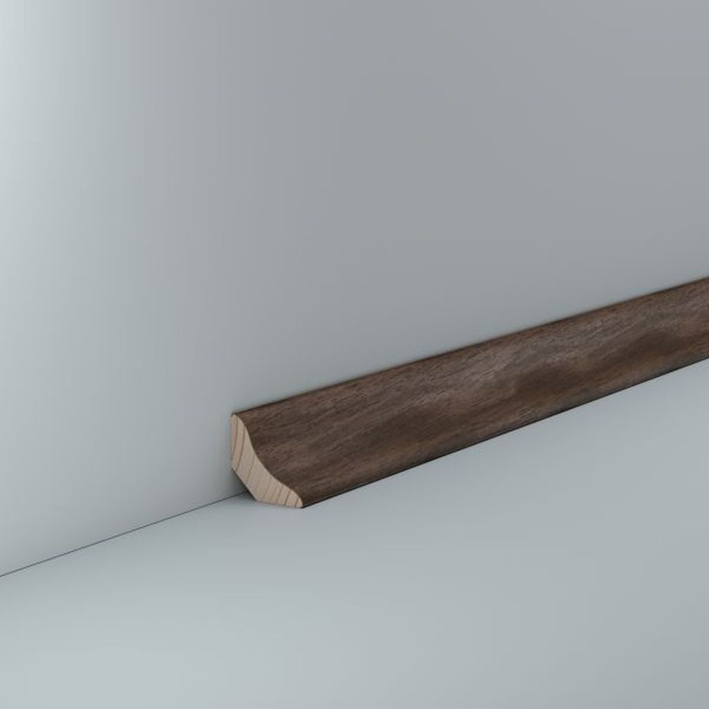 Südbrock Sockelleiste Hohlkehlleiste Nussbaum 26 x 26 Deckenleiste Echtholzfurnier, L: 250 cm, H: 2.6 cm, 1-St.