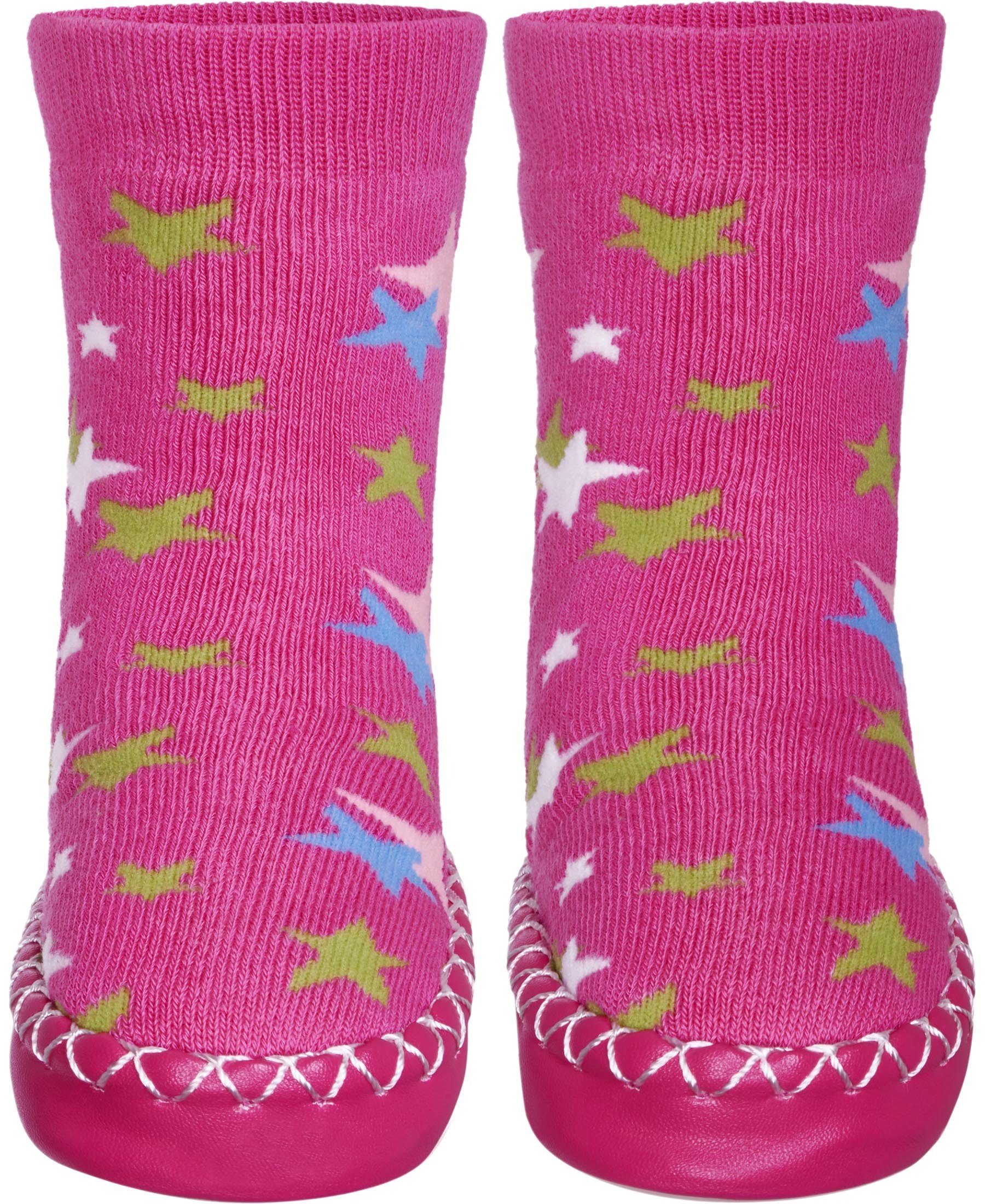 Playshoes Hüttenschuh Sterne Hausschuh