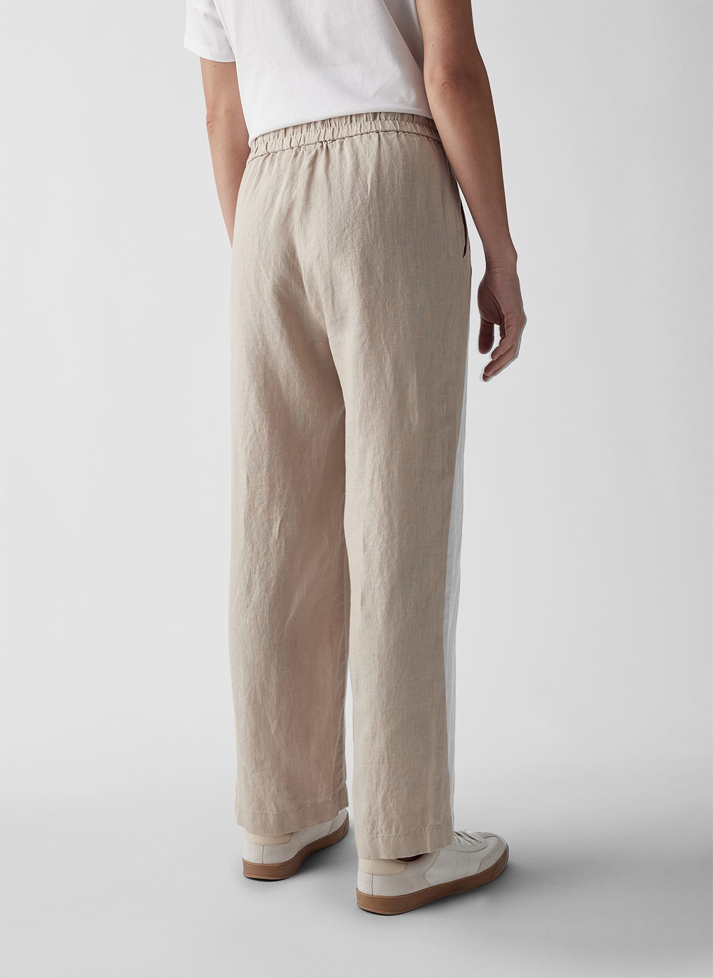 LeComte Jerseyhose LeComte Leinenhose mit Gummibund