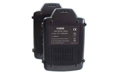 vhbw kompatibel mit Worx WX800.9, WX800.9 MAX, WX693.9, WX800, WX693 Akku Li-Ion 1500 mAh (18 V)