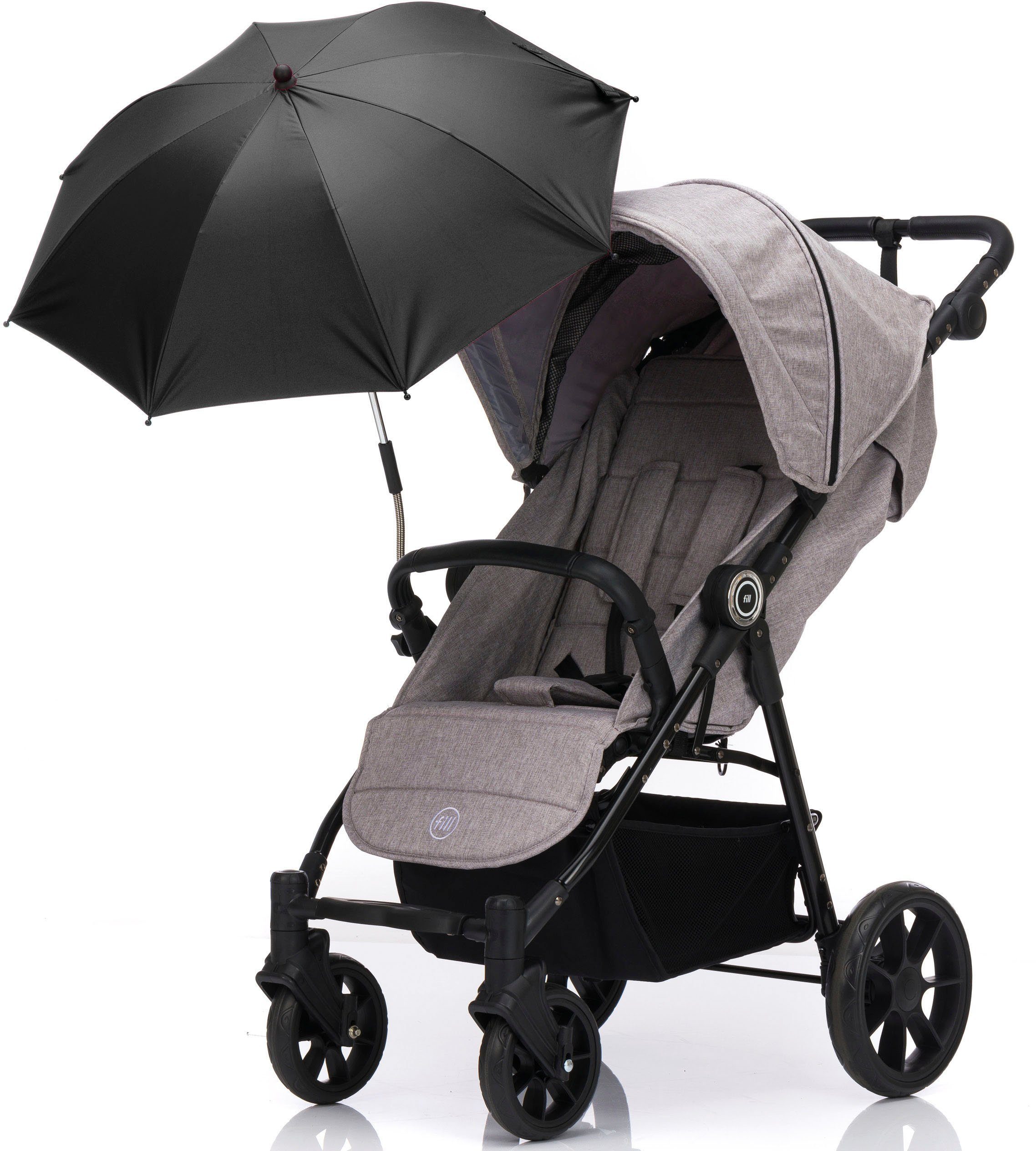 Fillikid Kinderwagenschirm Style, schwarz