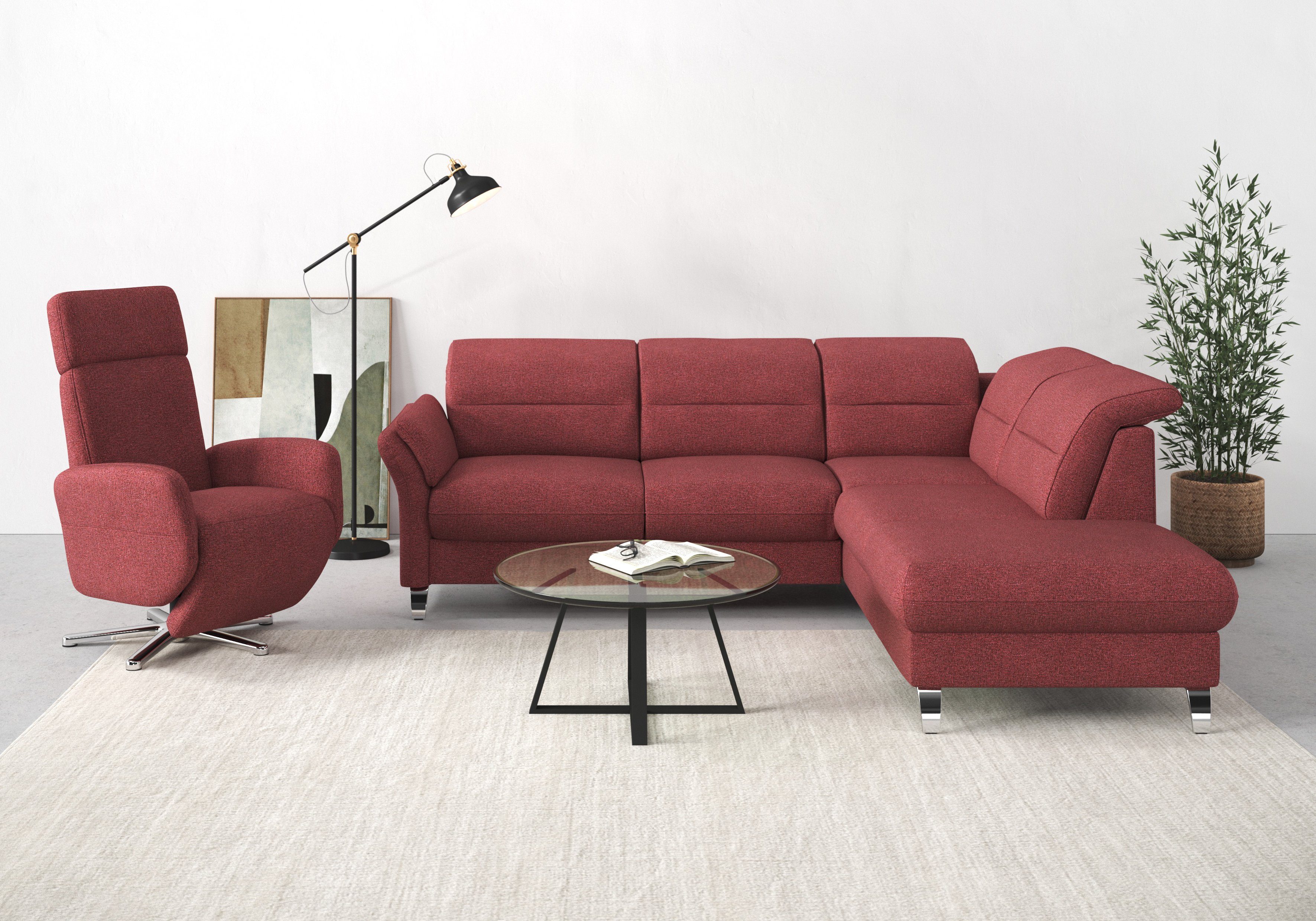 sit&more Ecksofa Grenoble L-Form mit Federkern, günstig online kaufen