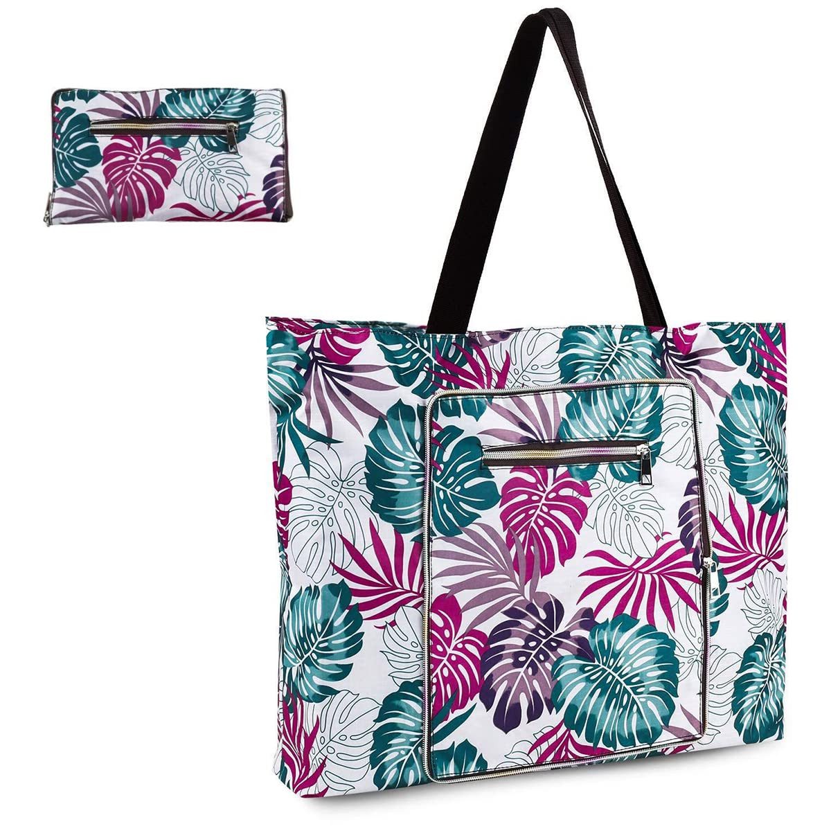 Strandtasche Strandtasche Badetasche Faltbare Damen Duschtasche mit Reißverschluss