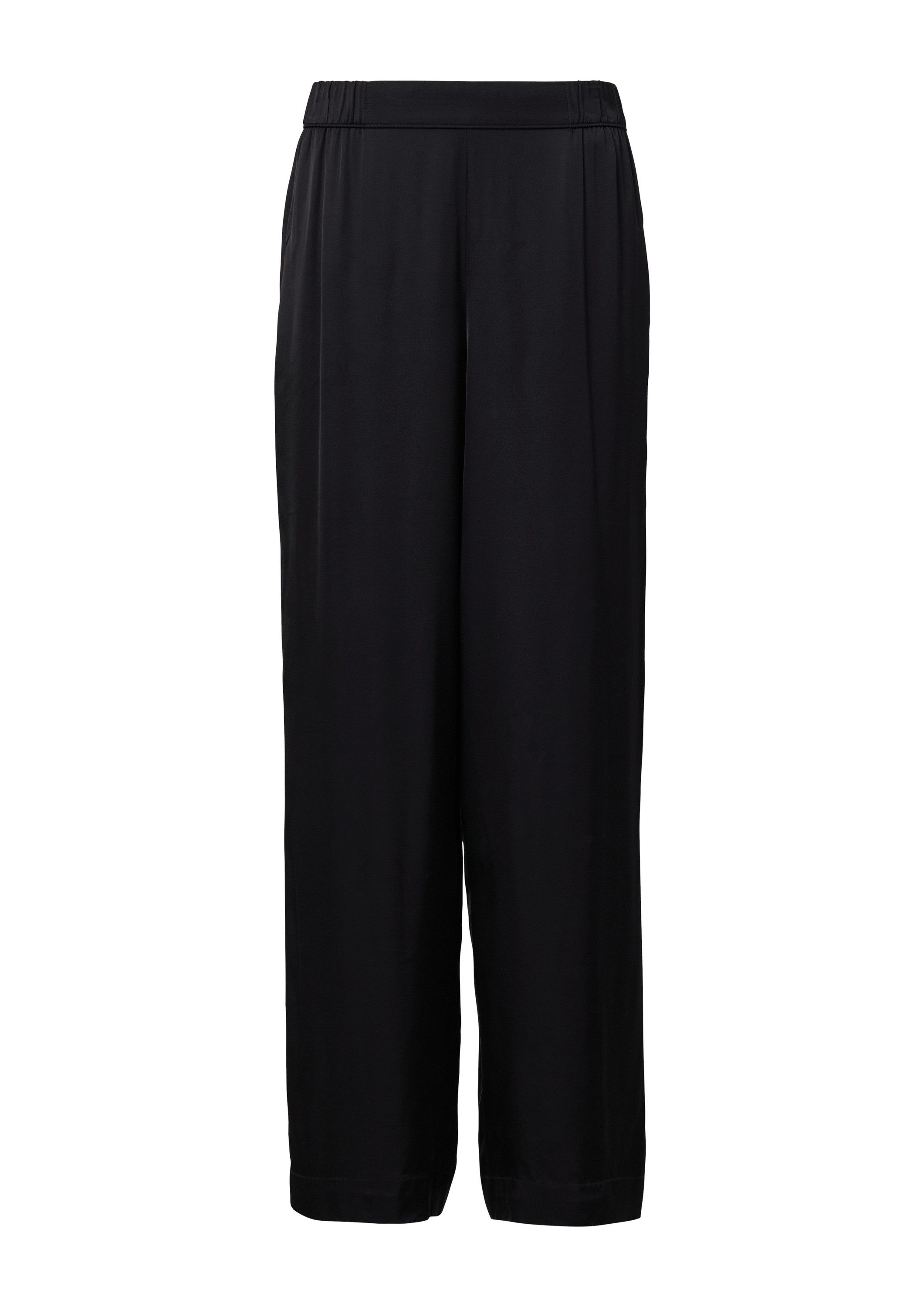 s.Oliver Chinos Hose Fließende Wide-Leg-Hose aus Satin günstig online kaufen