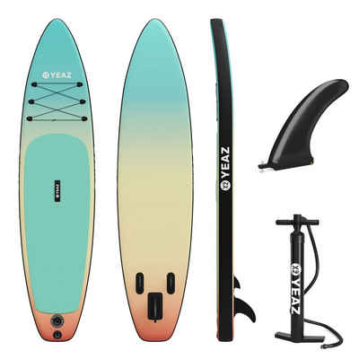 YEAZ Inflatable SUP-Board LAGUNA BEACH - EXOTRACE - sup board, Inflatable SUP Board, (Set), inkl. Zubehör wie Finne und Handpumpe