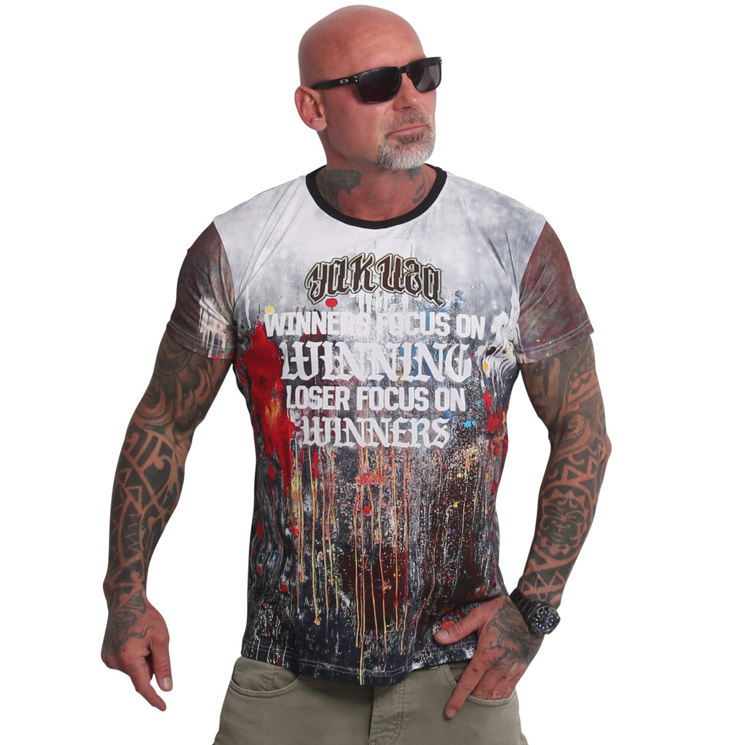 YAKUZA T-Shirt Winners Allover günstig online kaufen