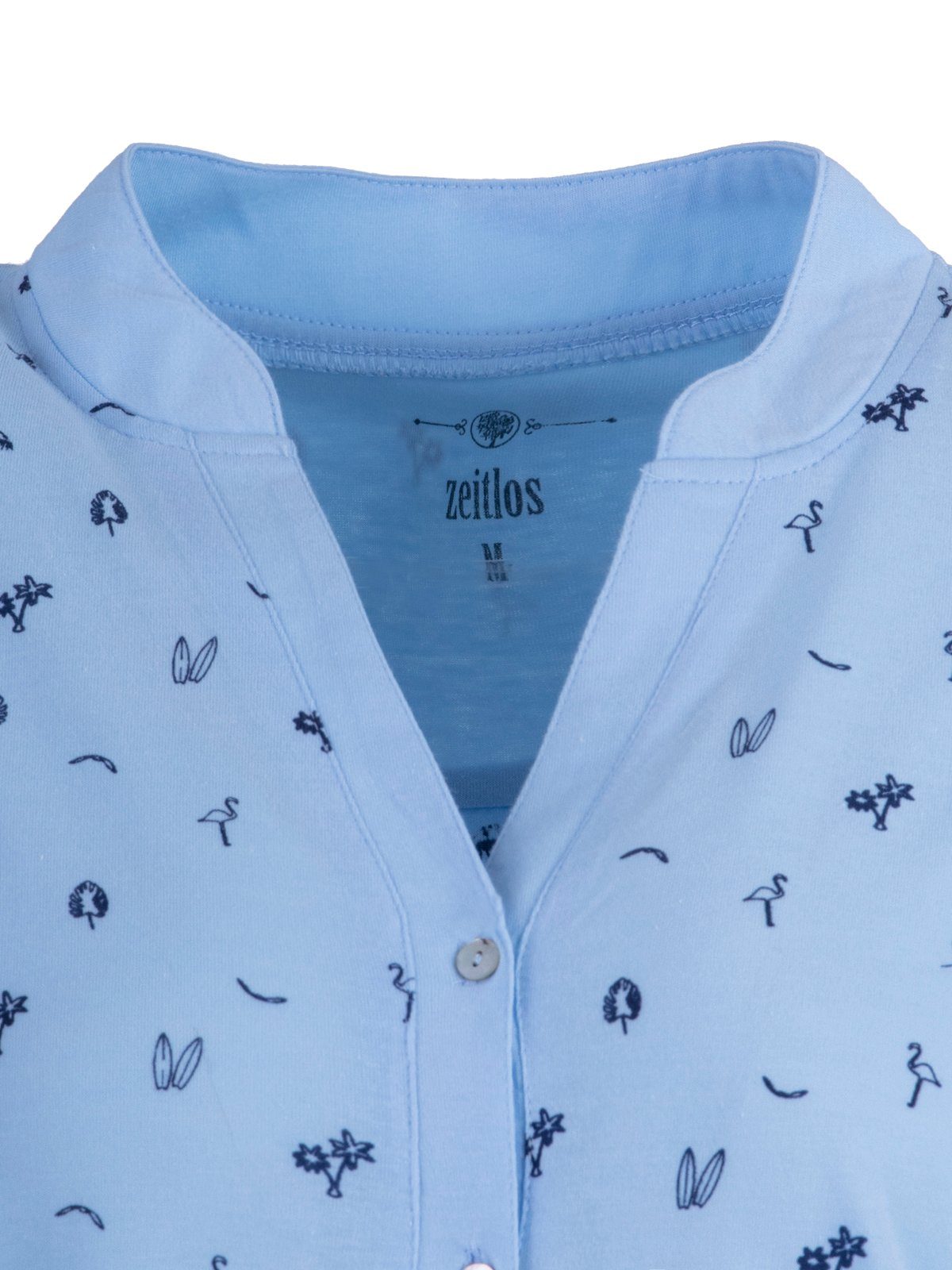 zeitlos Nachthemd Nachthemd Kurzarm - Knopfleiste durchgehend günstig online kaufen