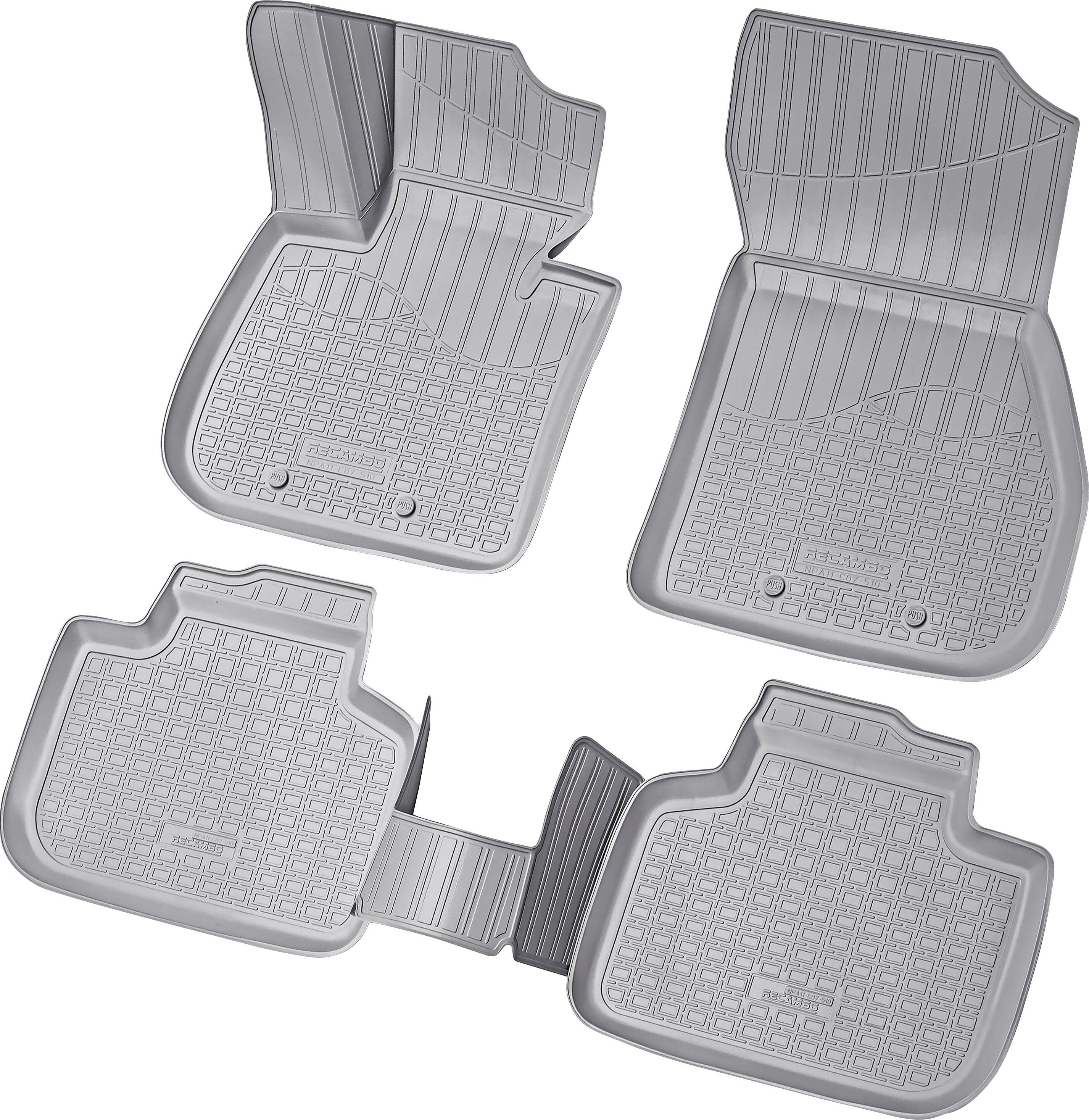RECAMBO Passform-Fußmatten CustomComforts (4 St), strapazierfähig, 2015, Passform, F48 und BMW reißfest für X1, Pflegeleicht, ab perfekte geruchsneutral