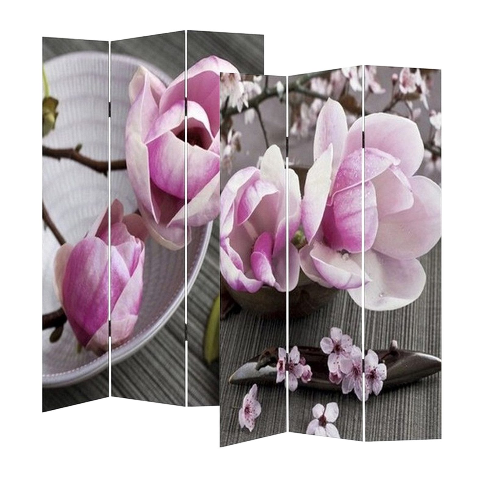 HTI-Line Paravent Paravent Flower (Stück, 1 St., 1 Paravent), Raumteiler Sichtschutz Trennwand