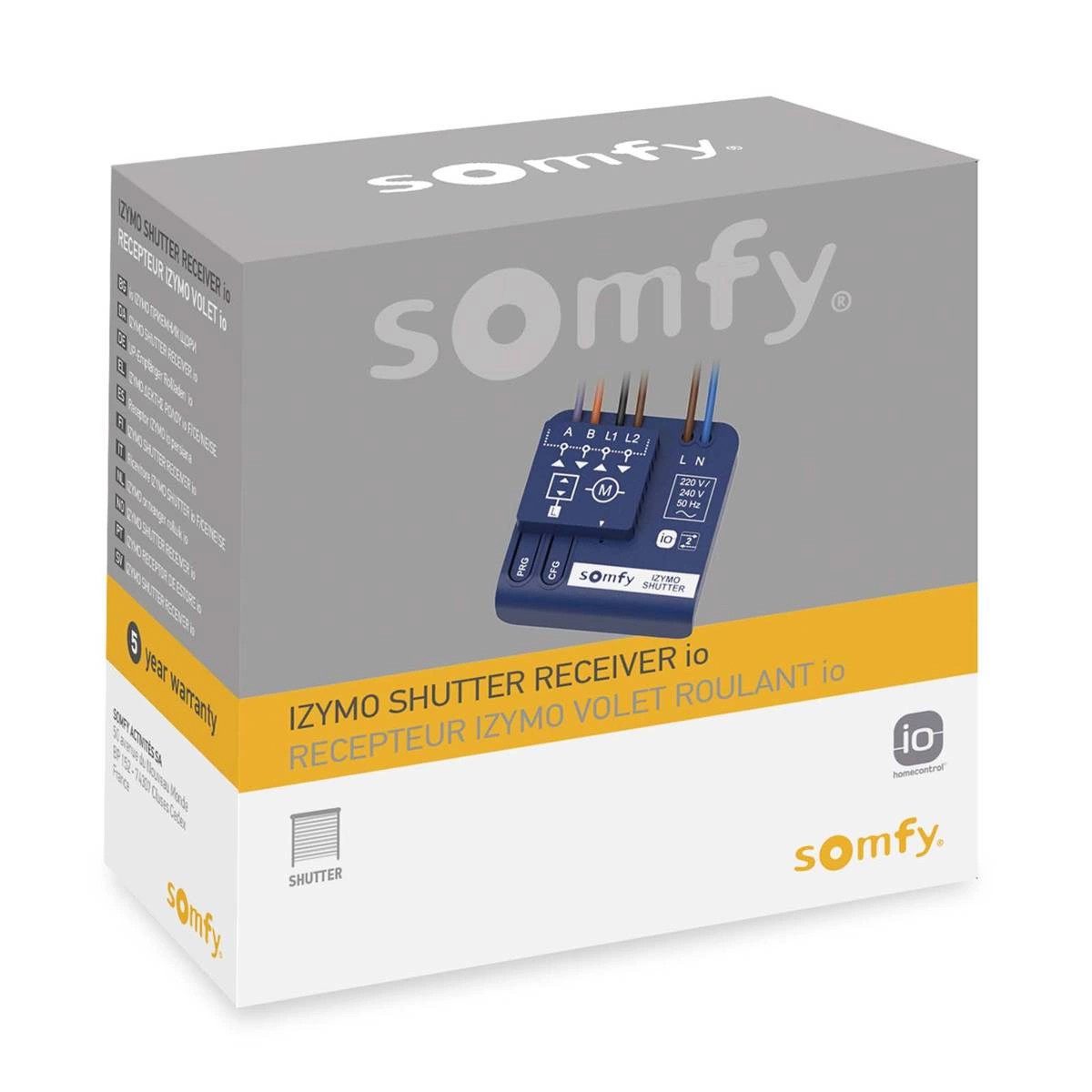 SOMFY GmbH Rolladensicherung Somfy IZYMO io Unterputz Rollladen Funk Empfänger Shutter Receiver, (1-tlg)