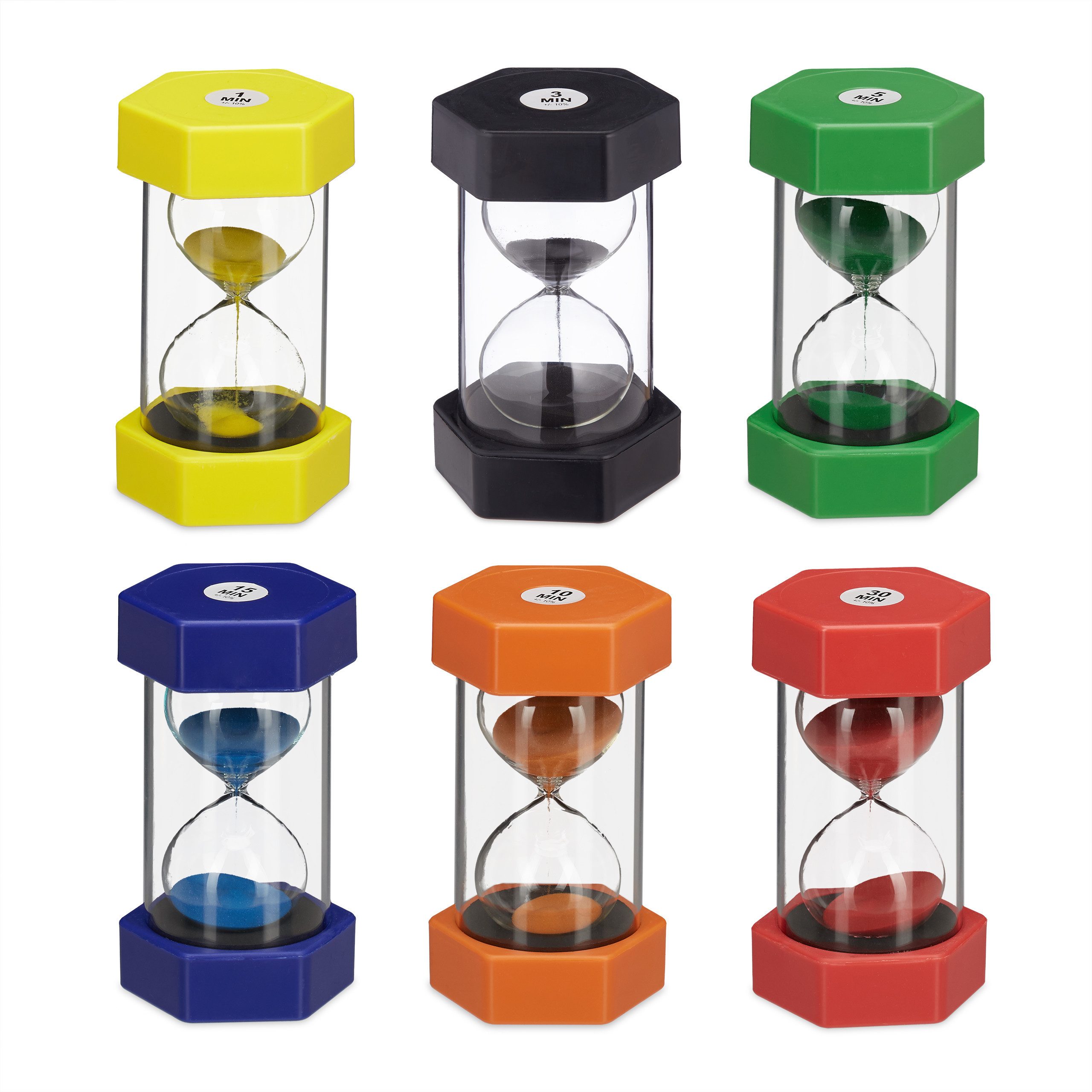 relaxdays Sanduhr Sanduhren Set für Kinder günstig online kaufen