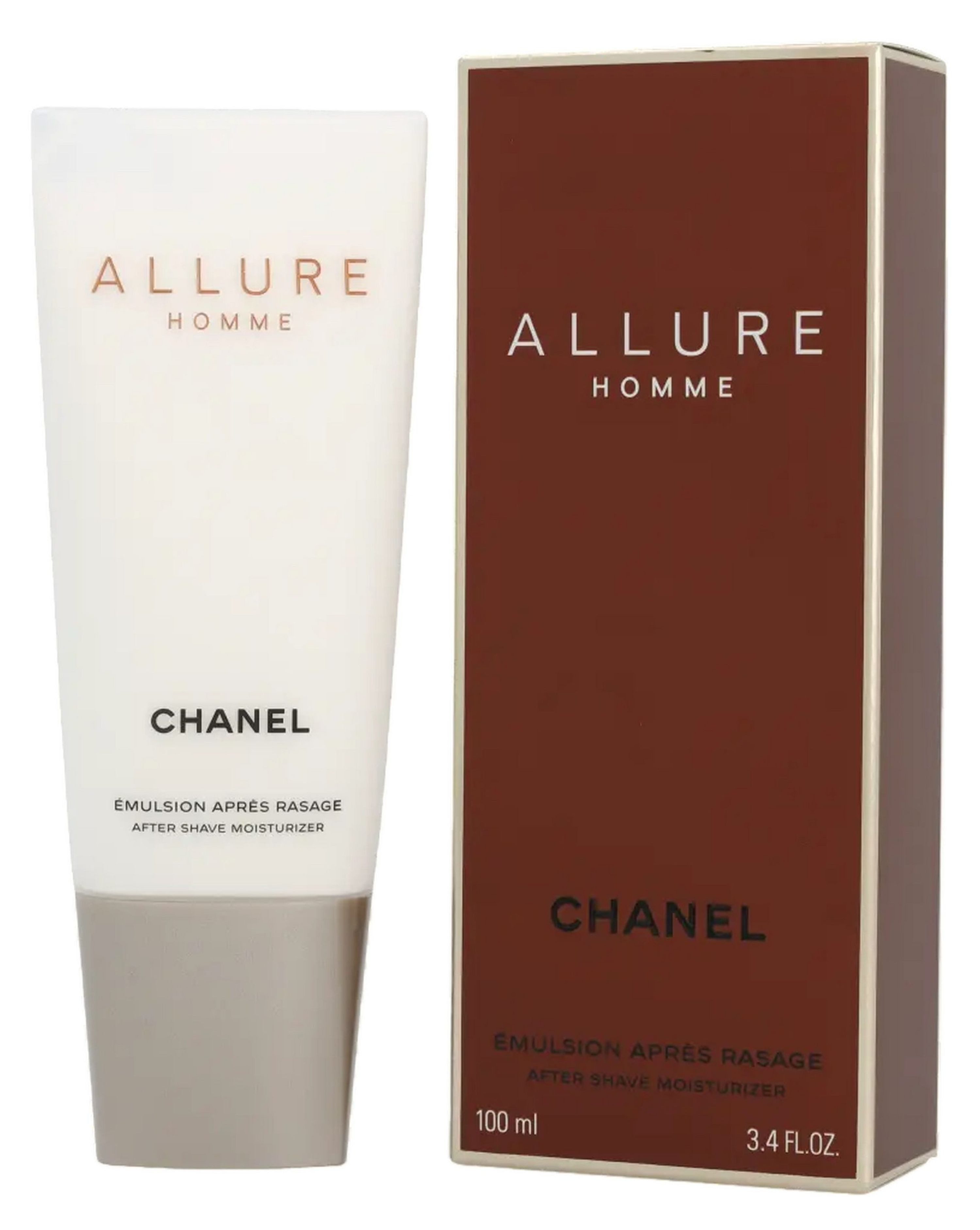 CHANEL After-Shave Balsam Allure Homme Herren Moisturizer, Frisch-würziger Duft mit Zitrus, Tonkabohne und Zedernholz