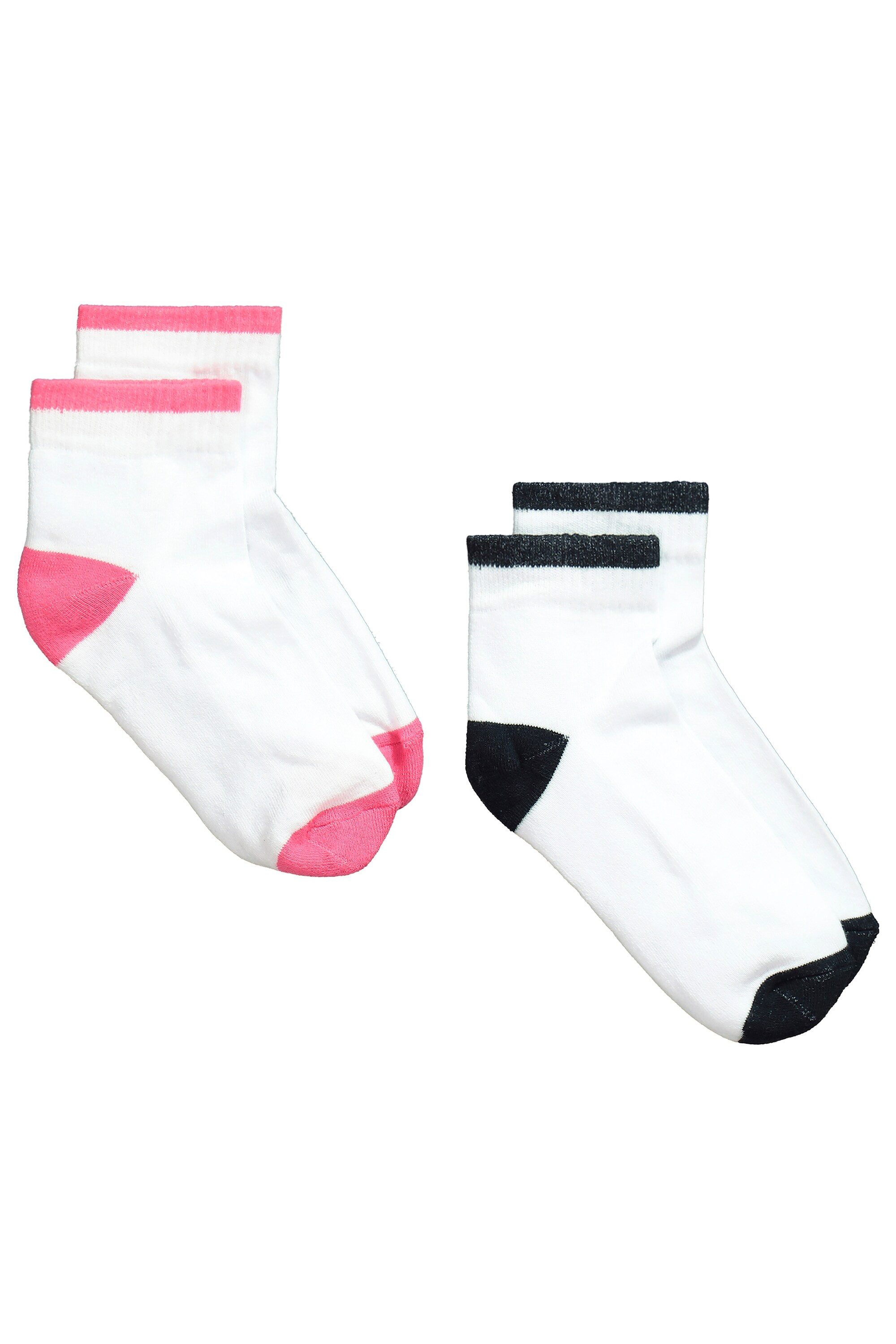 Ulla Popken Kuschelsocken Kurzschaftsocken 2er-Pack Farbakzente