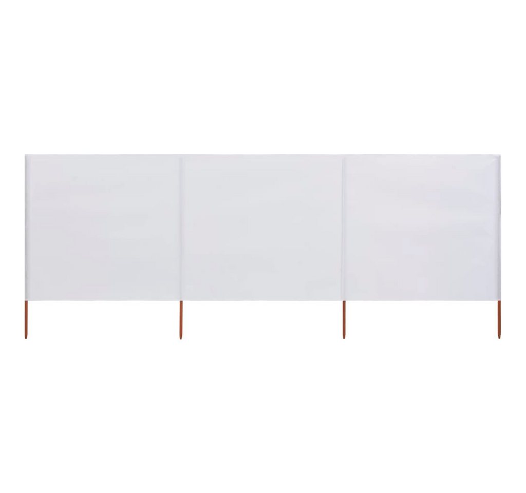 Thumbnail - vidaXL Sonnensegel, 3-teiliges Windschutzgewebe 400 x 160 cm Sandweiß