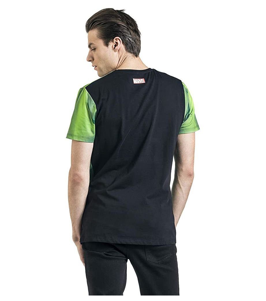 Marvel - Hulk Print-Shirt HULK Cosplay T-Shirt Grün XS S M L XL Marvel