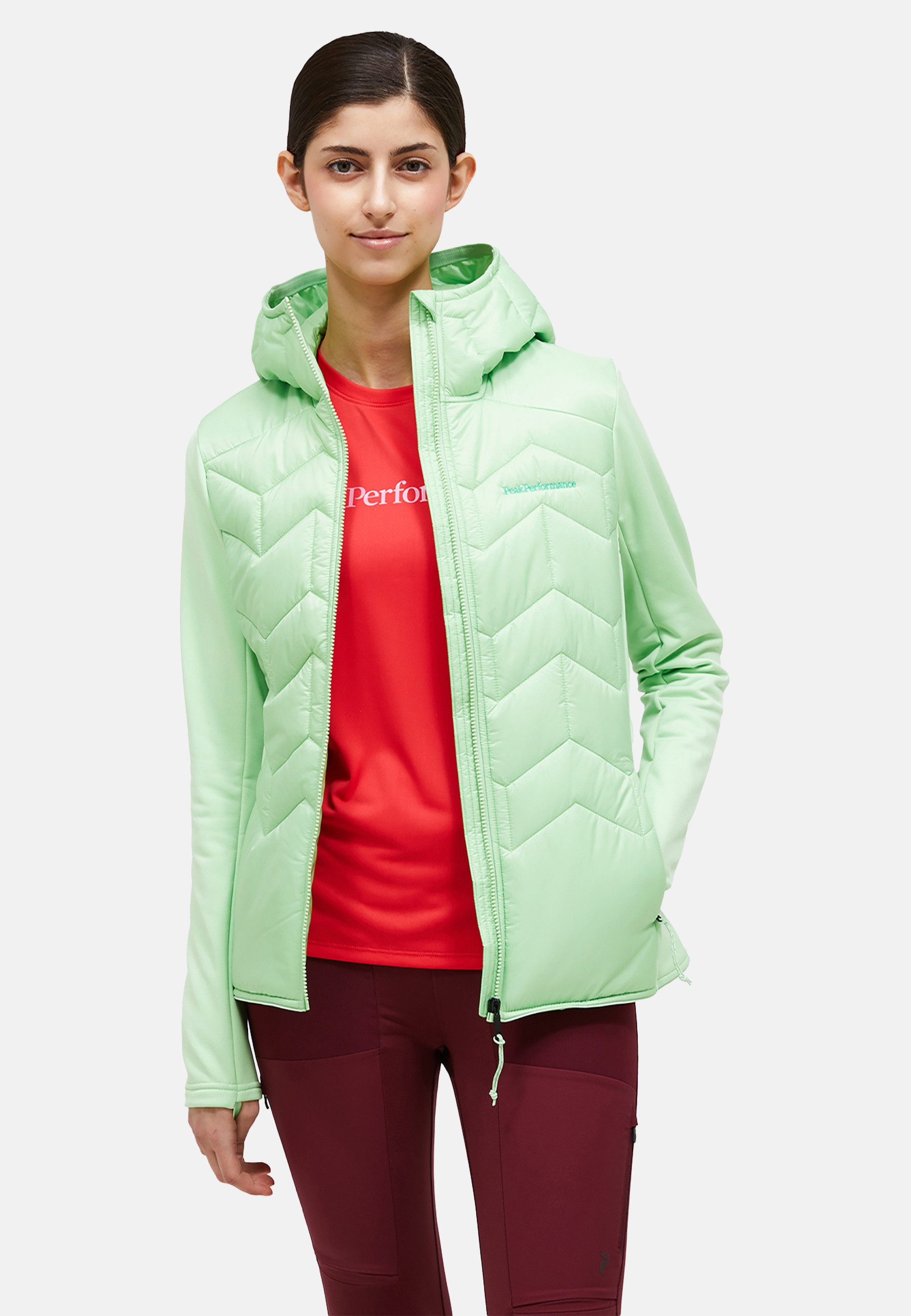 Peak Performance Funktionsjacke W Elevate Liner Hybrid Hood mit sportivem Design