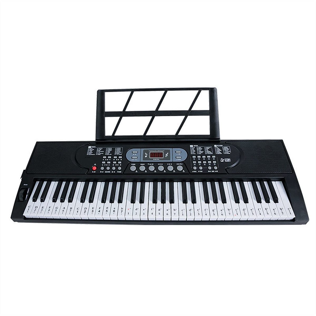 Novzep Pianoständer 61 Tasten Elektrisches Keyboard-Piano-Set in voller Größe für, Anfänger und Kinder, tragbares Musik-Keyboard-Piano mit Klavierständer