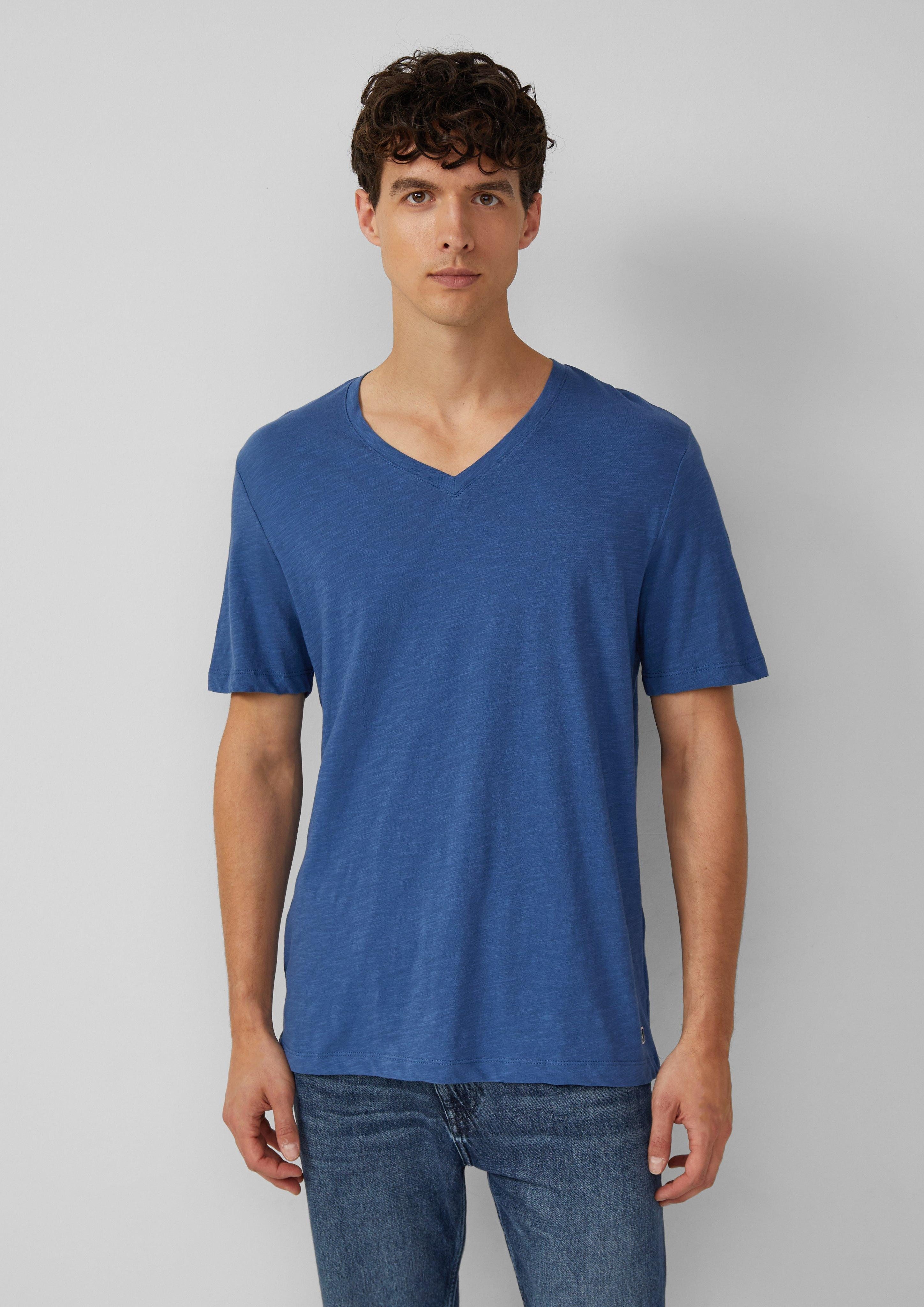 s.Oliver Kurzarmshirt T-Shirt aus Baumwolle mit günstig online kaufen