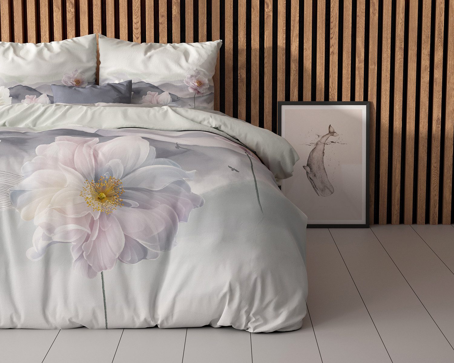 Sitheim-Europe Bettwäsche Bettwäsche Annique Grau Bettbezug mit Kissenbezug günstig online kaufen