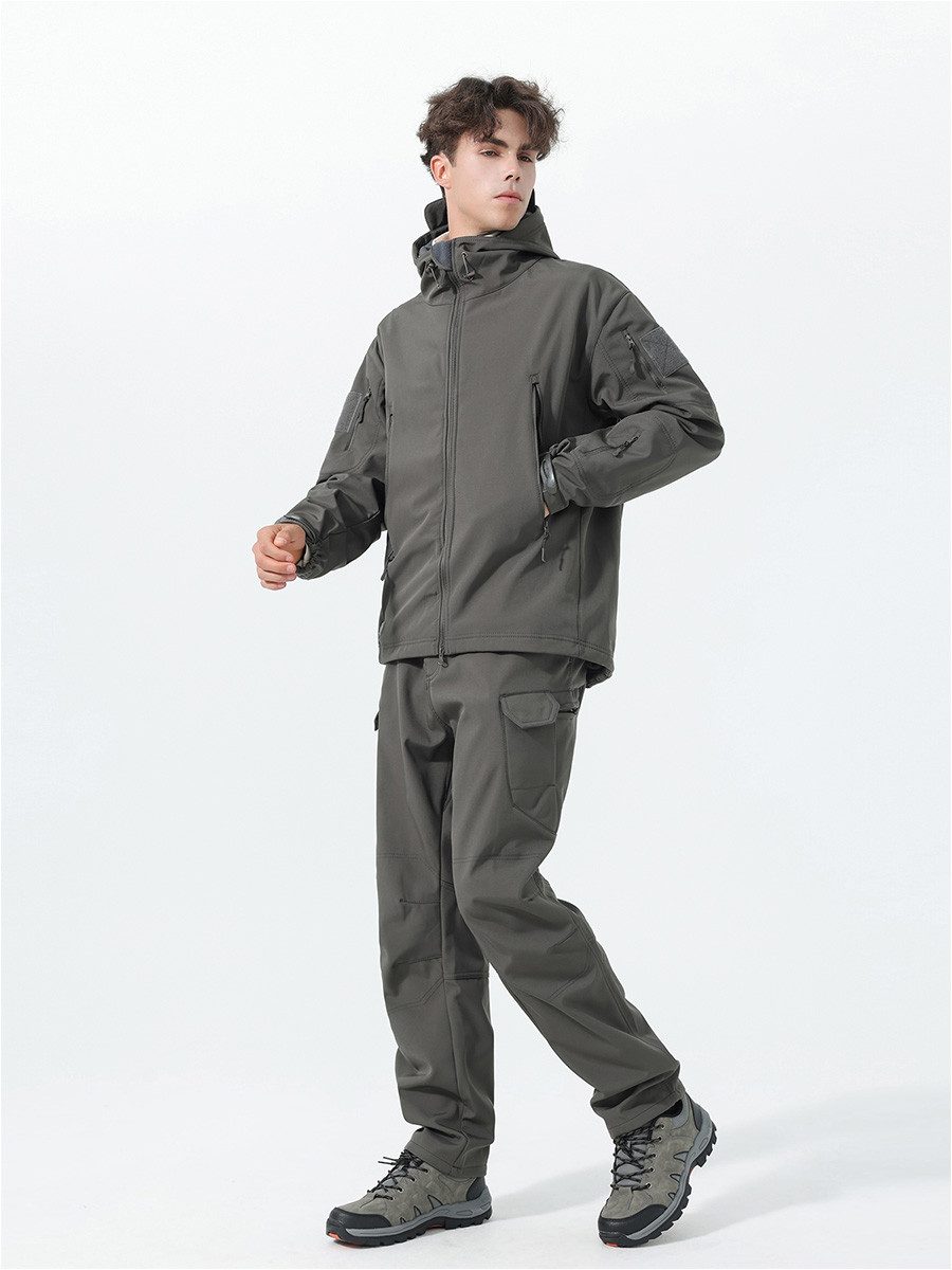 YOUTHUP Freizeitanzug, Herren winddichter, warmer Outdoor-Anzug
