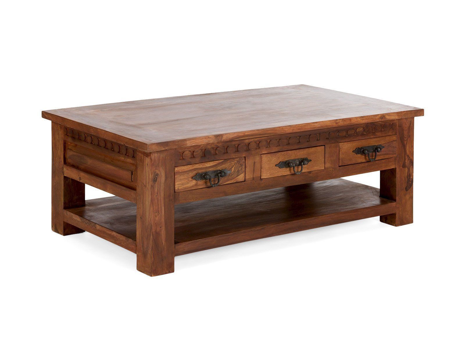 massivum Couchtisch Merlow Akazie Sofatisch rustikal (1-St)