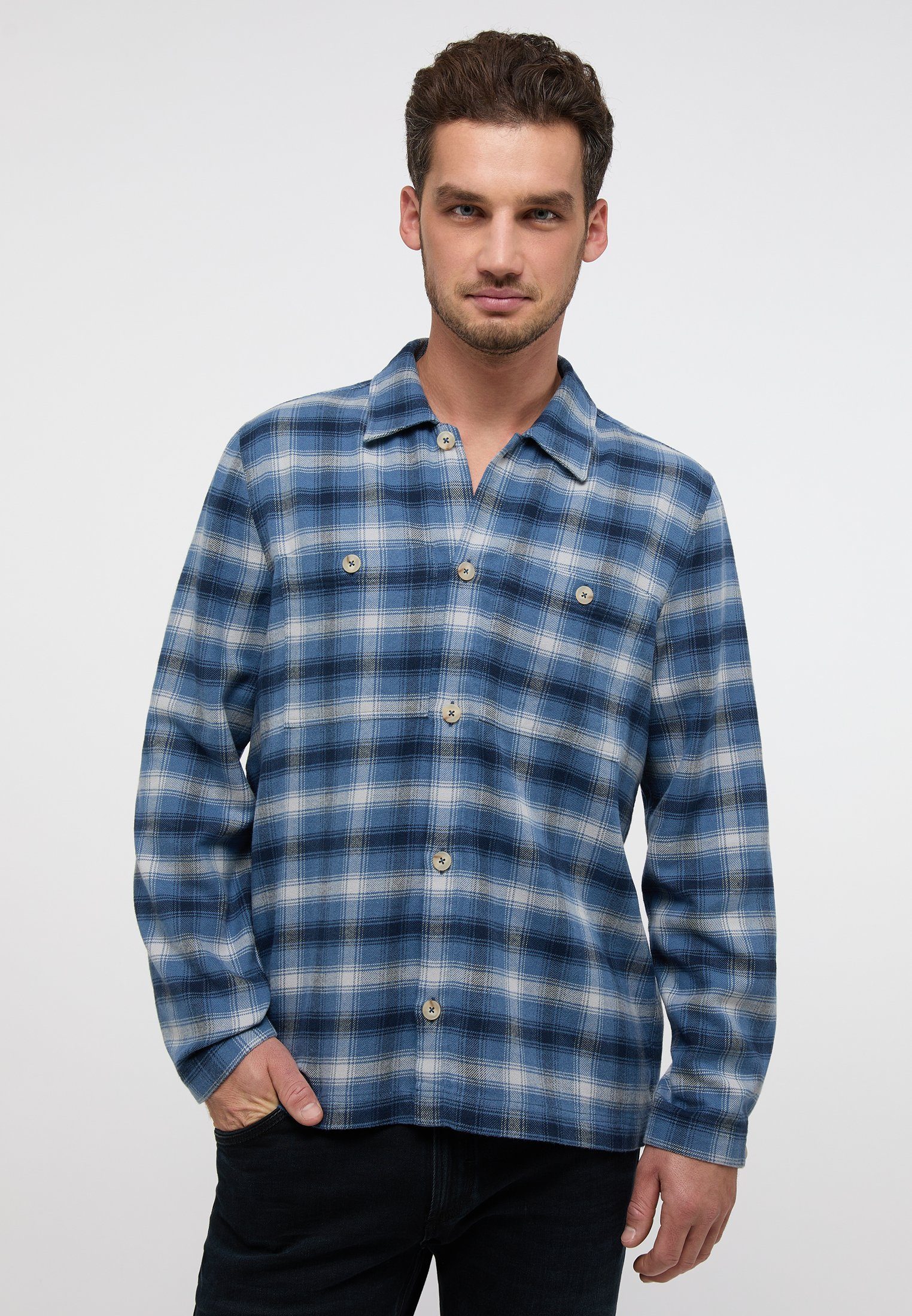 Eterna Langarmhemd MODERN FIT günstig online kaufen