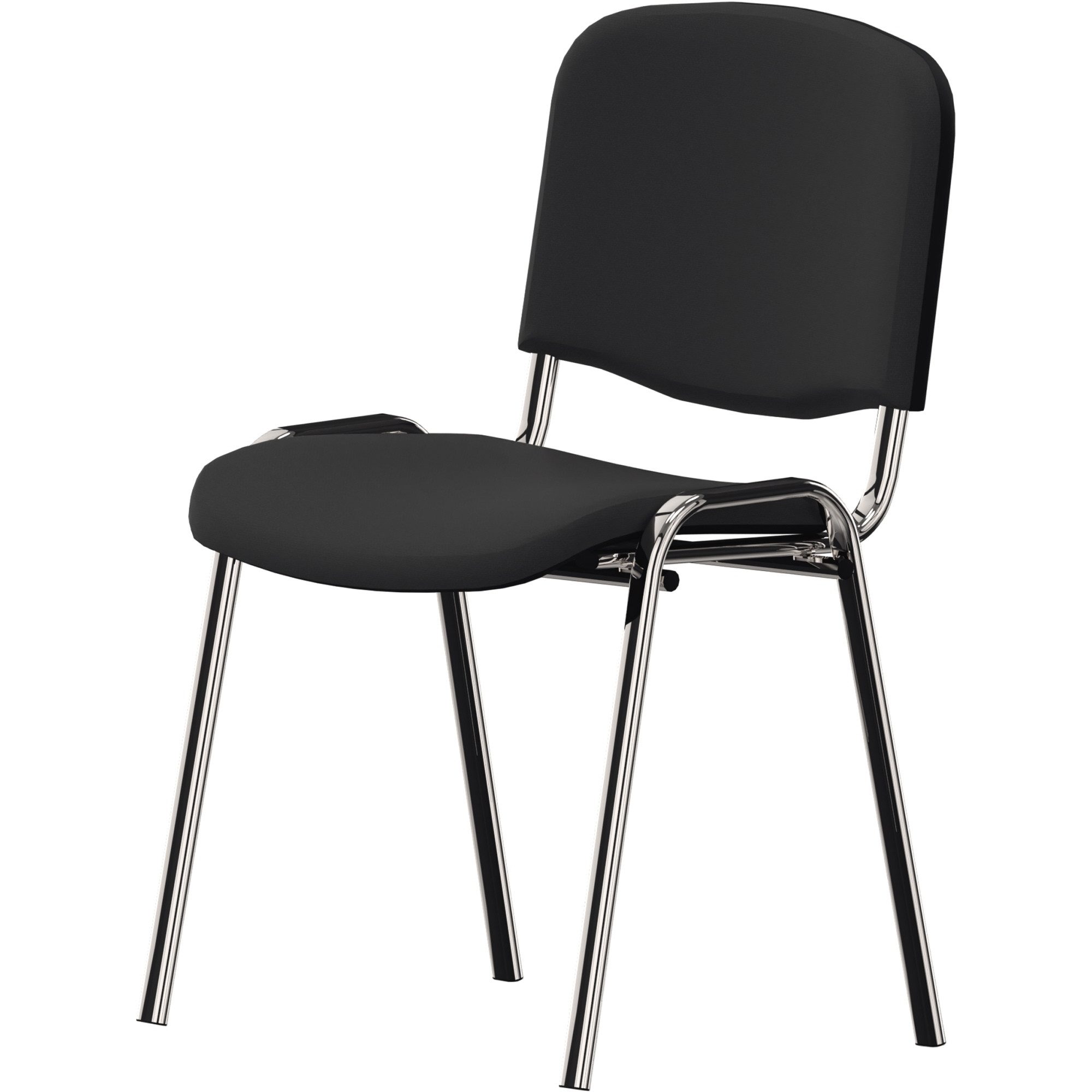 Nowy Styl Besucherstuhl Besucherstuhl ISO 4L 4Fuß gepolstert chrom/schwarz