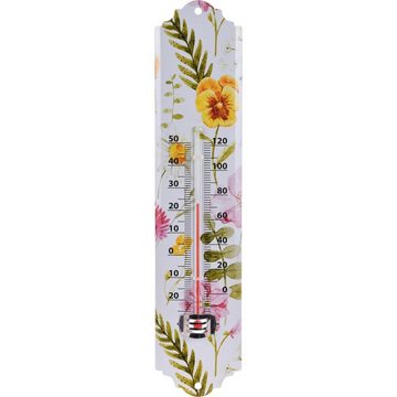 HTI-Living Gartenthermometer Thermometer 1 Stück Blumendesign, 1-tlg., 1 Thermometer, Außen- und Innenthermometer