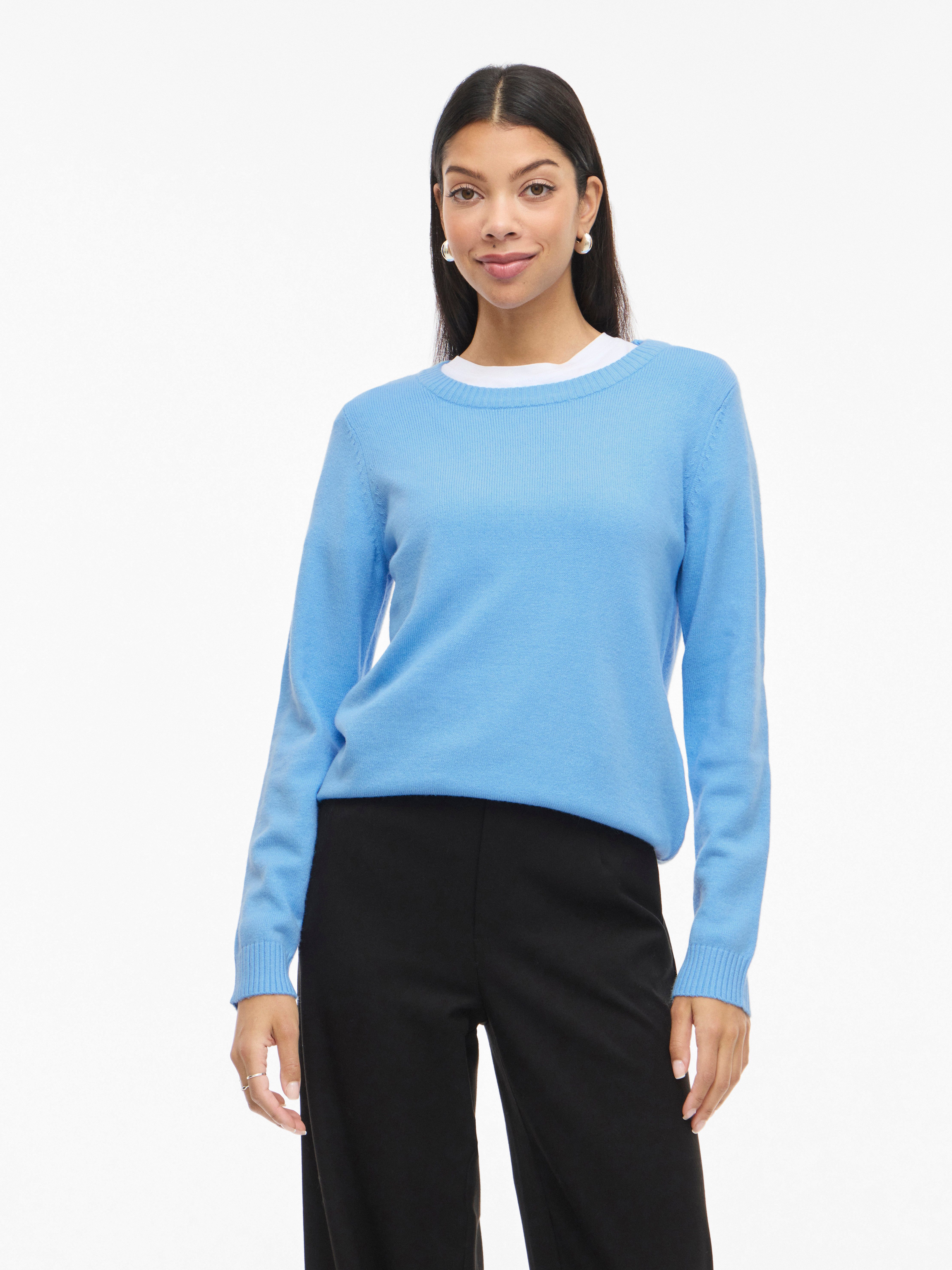 Rundhalspullover VIRIL O-NECK L/S KNIT TOP - NOOS