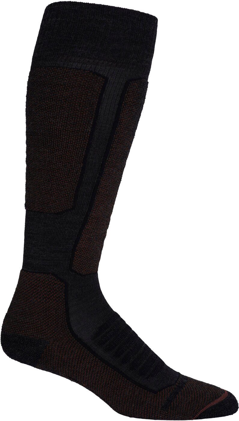 Icebreaker Skisocken M Ski+ Medium OTC JET HTHR/ESPRESSO/BLACK