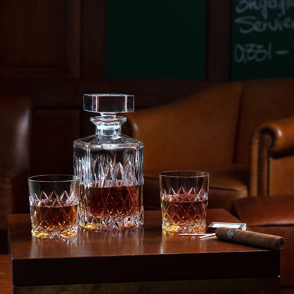 Karaffe Whisky Karaffe Venedig (25 cm) - Kristallglas mundgeblasen · von Hand