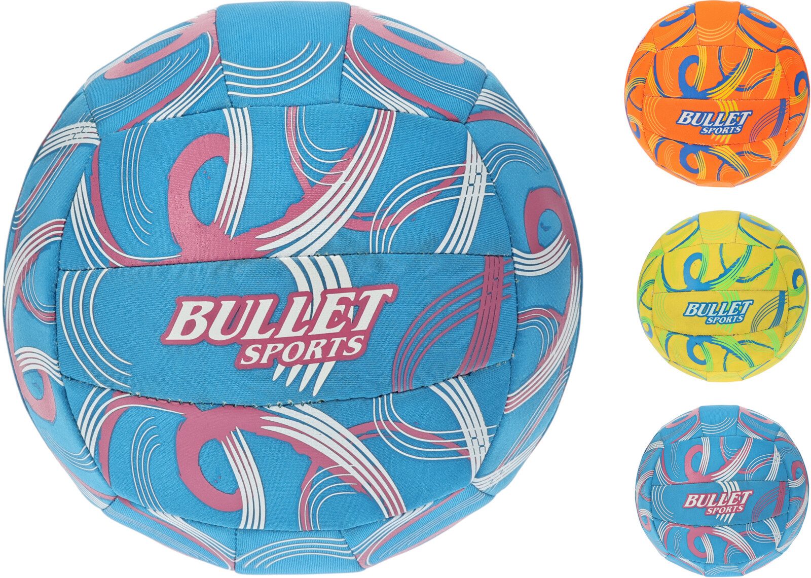 Koopman Volleyball Beachvolleyball Spielball Neopren Strand (Stück, 1-St., Packung), Gelb, Größe 5, Ø22cm, 230g, Robust