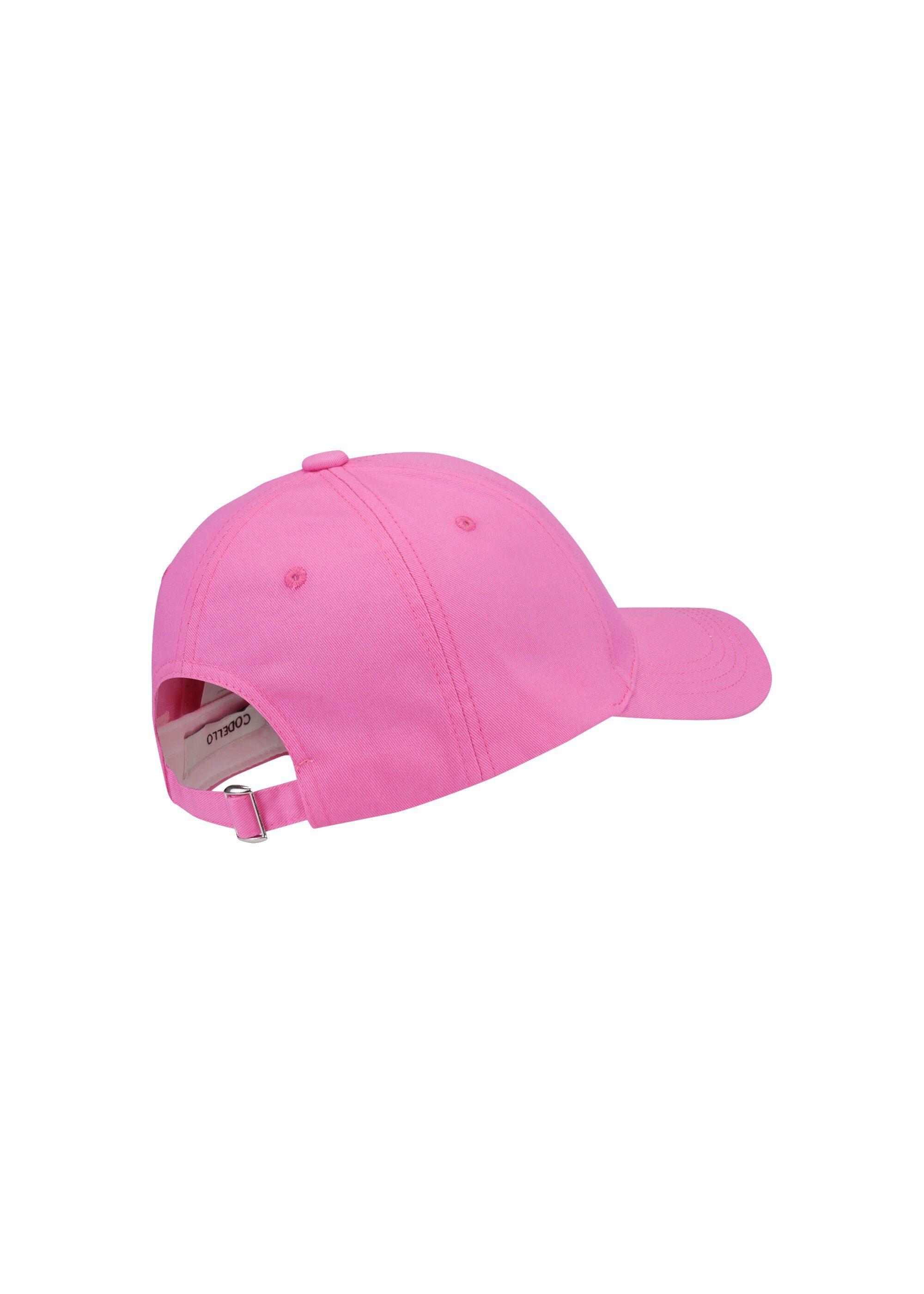 Codello Baumwolle MEDIUM Baseball Cap Cap Style im aus Cooles PINK Baseball