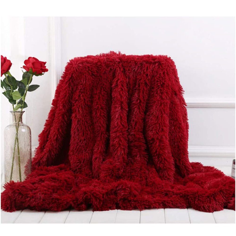 Wohndecke Super Weich Zotteldecke,Flauschig Kuscheldecke Warme Komfort 200x günstig online kaufen