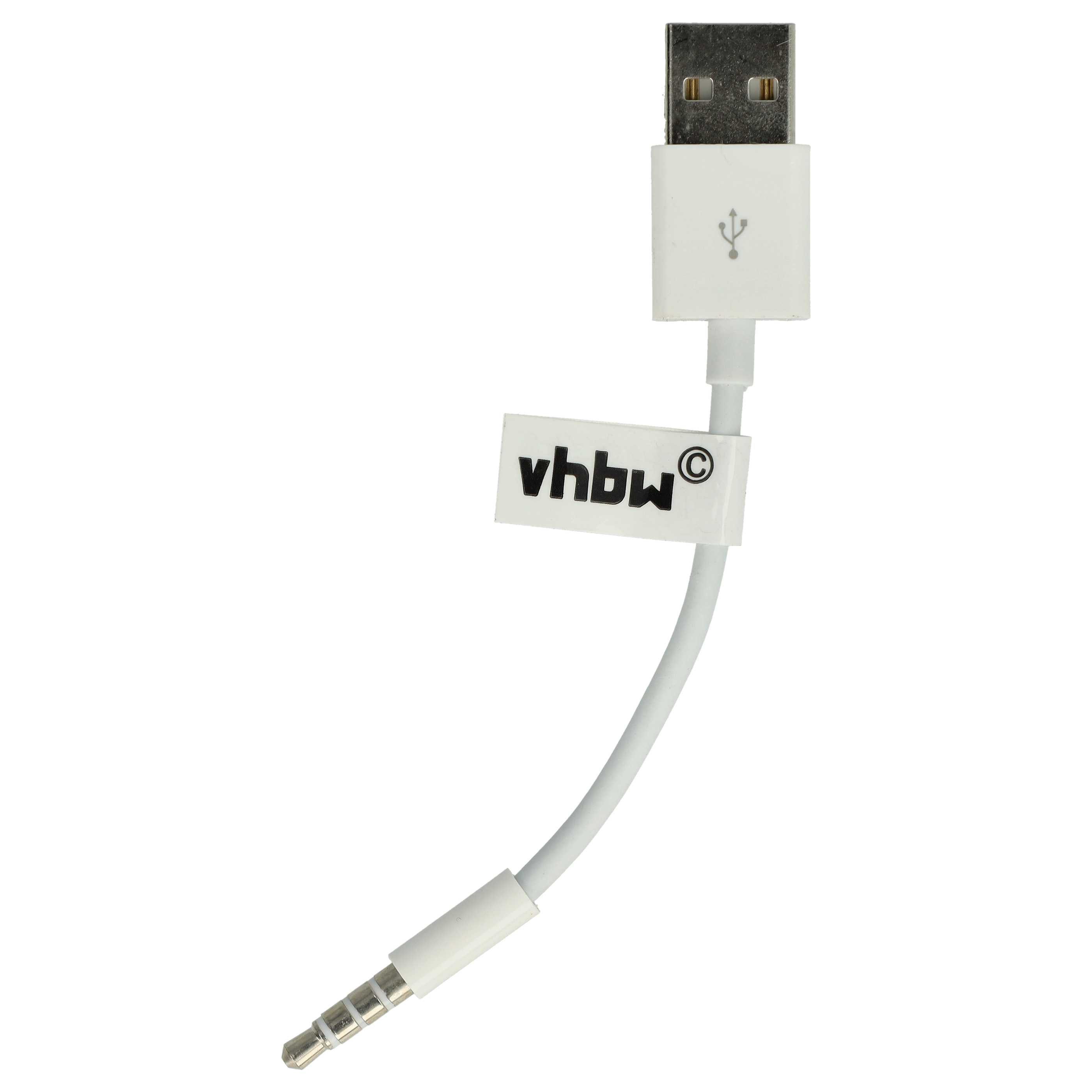 vhbw passend für Apple IPod Shuffle 3G, 2G Smartphone USB-Kabel, (10.0 cm)