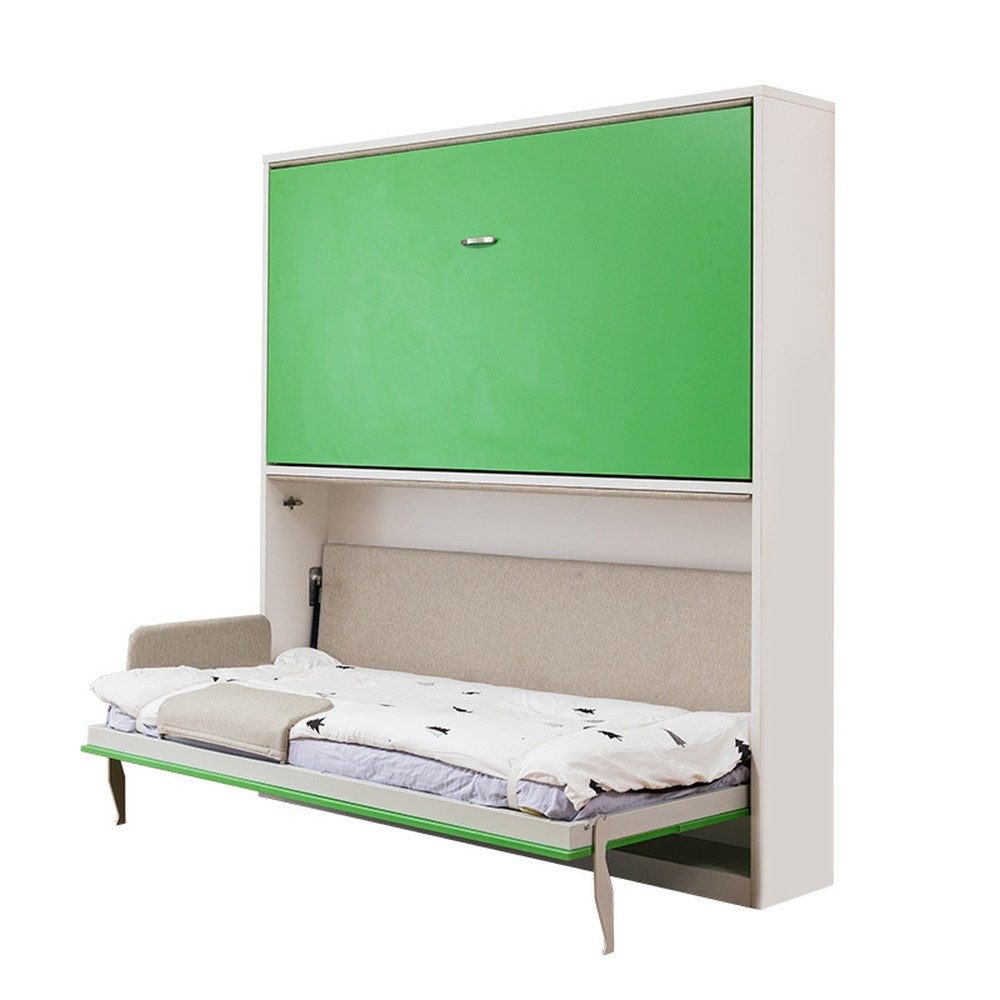 JVmoebel Schrankbett Platzsparendes Doppelbett aus Holz mit Transformer-Garnitur (1-St) Made in Europa