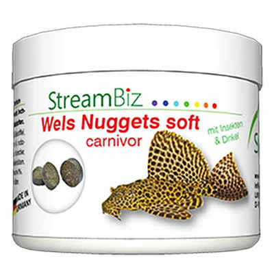 Aquaristik-Langer Aquariendeko StreamBiz Wels nuggets soft carnivor 90 g Welsfutter
