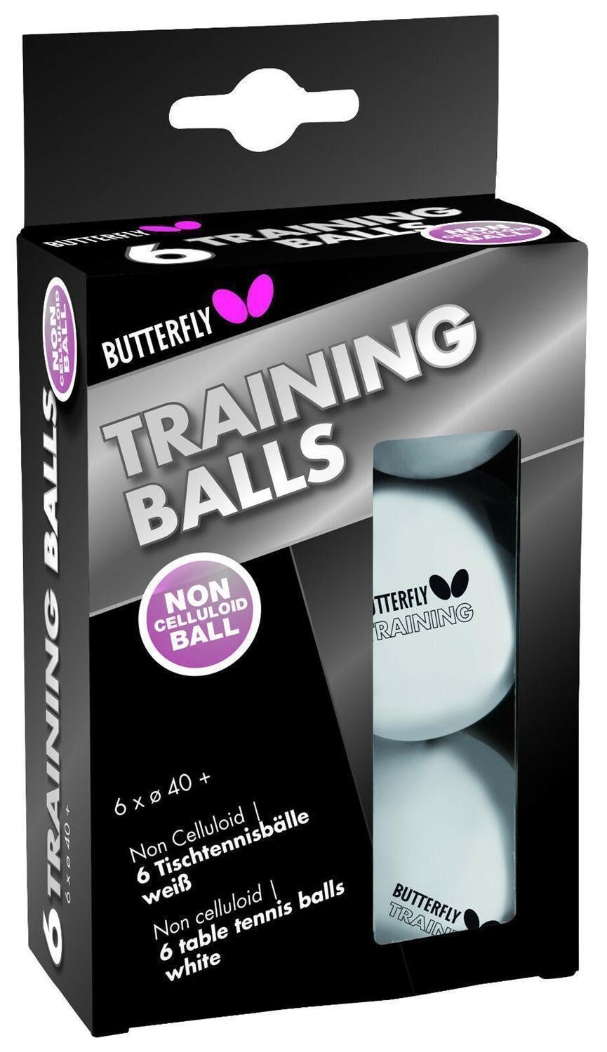 Butterfly Tischtennisball Training weiß, Tischtennis Bälle Tischtennisball Ball Balls