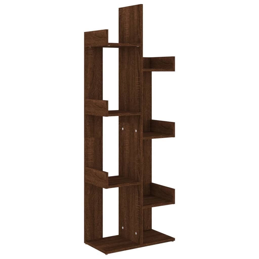 Bücherregal Holzwerkstoff Eiche cm Braun 48x25,5x140 Bücherschrank furnicato