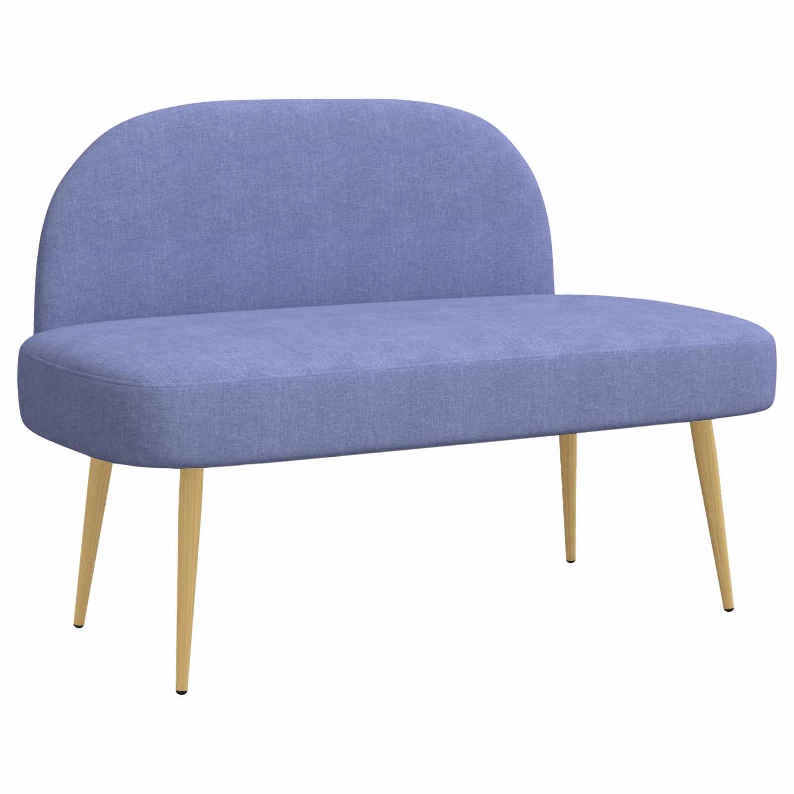 vidaXL Gepolsterte Bank mit Rückenlehne Jeans blau 110 x 60 x 76 cm (1-St)