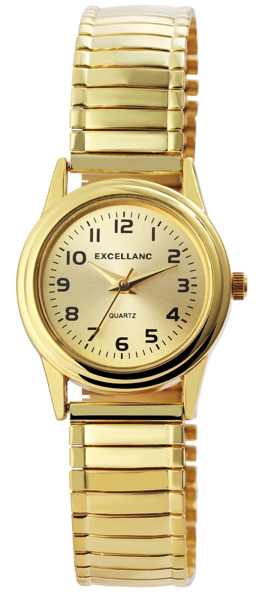Excellanc Quarzuhr EX0260 Edelstahlzugarmband, Damen, basic, schlicht, Damenuhr Edelstahl