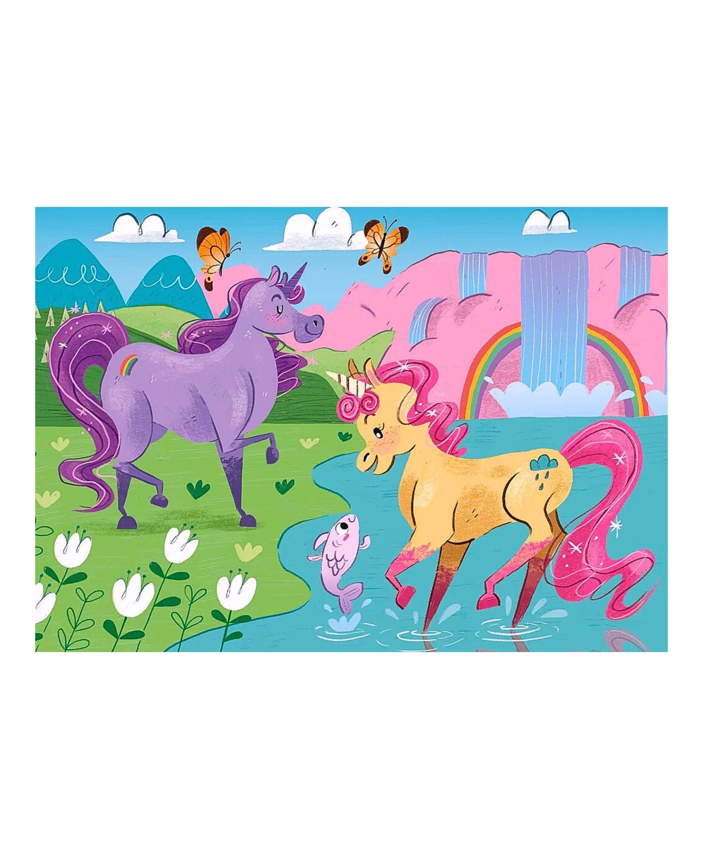 Clementoni® Puzzle Einhörn - I Believe in Unicorns, 20 Puzzleteile, 2x20 tl günstig online kaufen