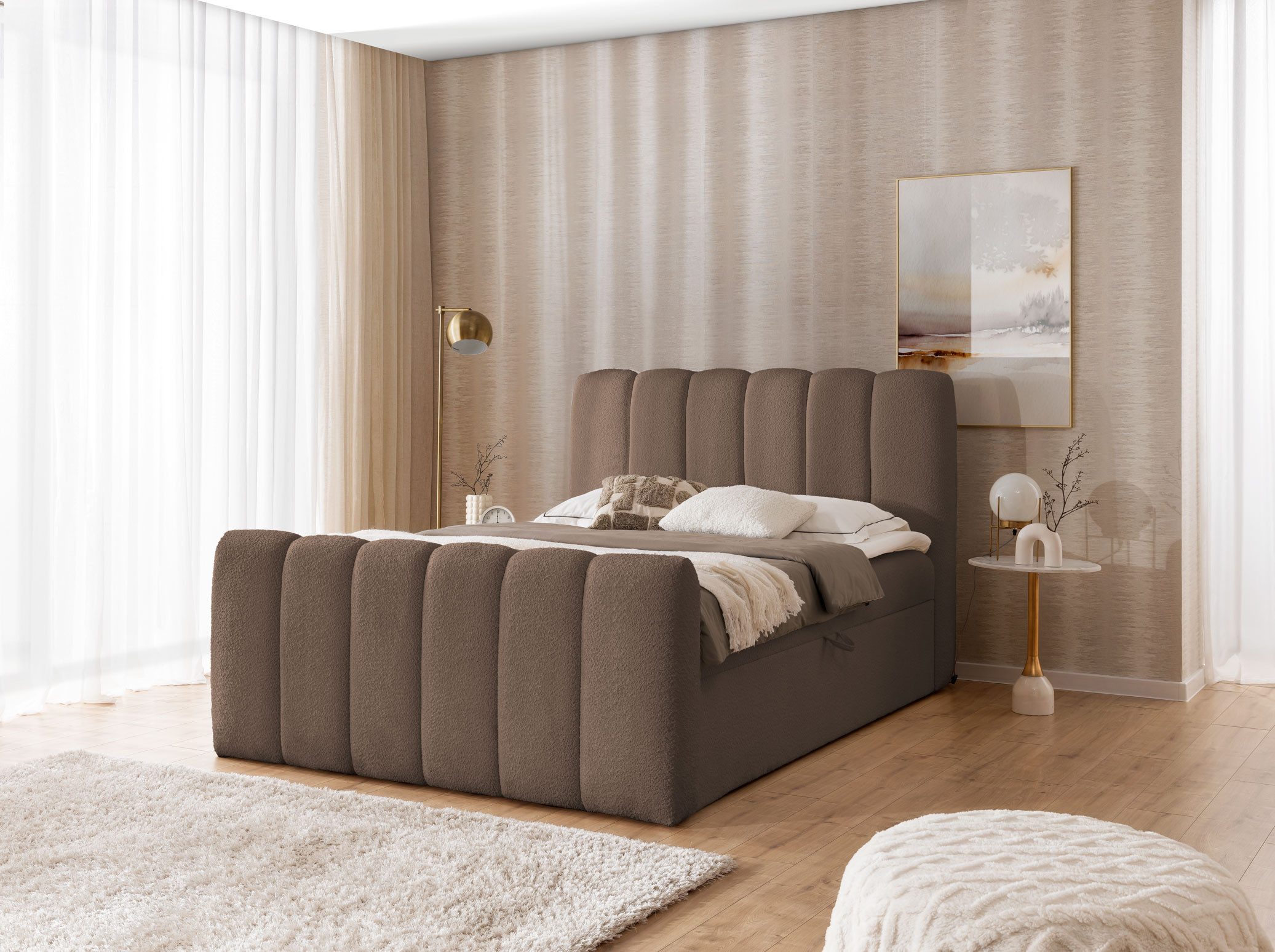 yourhouse24 Boxspringbett Chloe mit 2 Bettkästen, günstig online kaufen