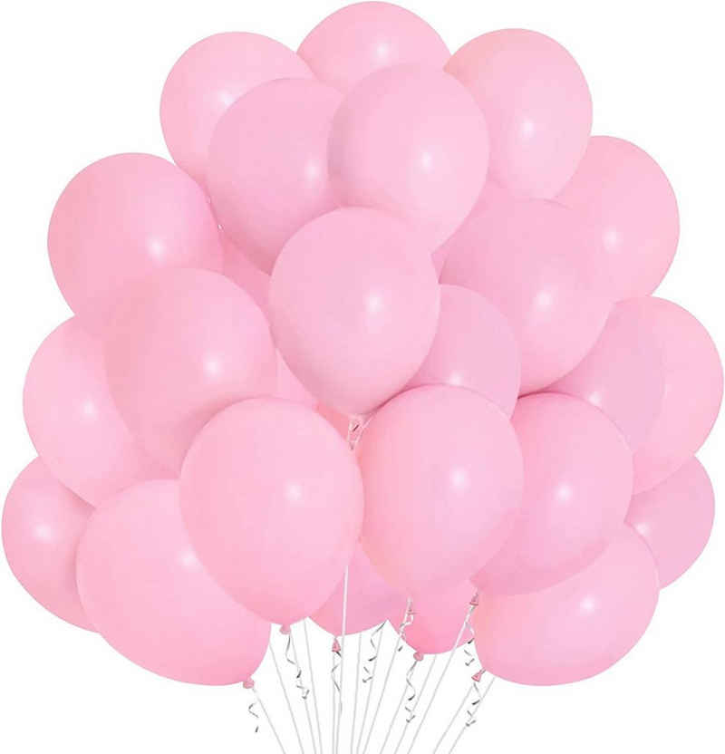 Matissa & Dad Luftballon 100er Pack Latex Luftballons für allgemeine Partydekoration 30cm