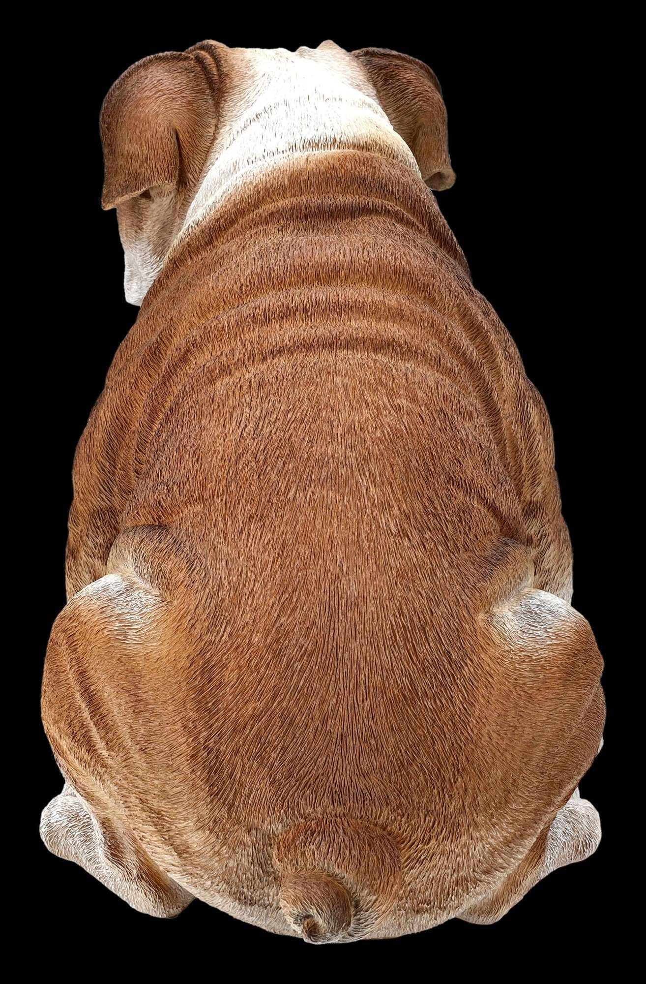 Figuren Shop GmbH Figur Tierdeko Dekofigur Hunde - Tierfigur Bulldoggen Dekoration sitzend