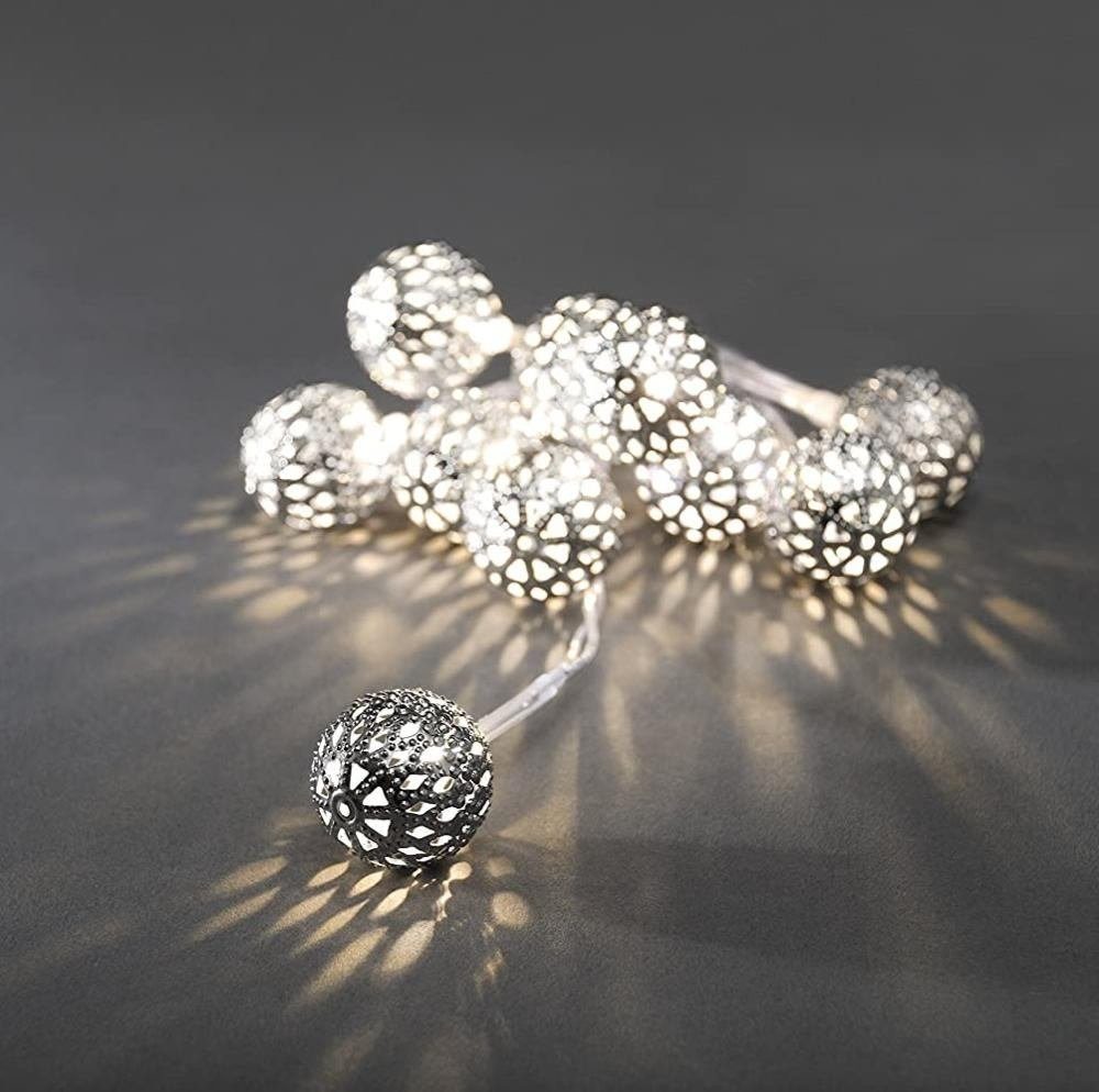 KONSTSMIDE LED-Lichterkette 3188-303 LED Dekolichterkette 10er Silberkugel günstig online kaufen