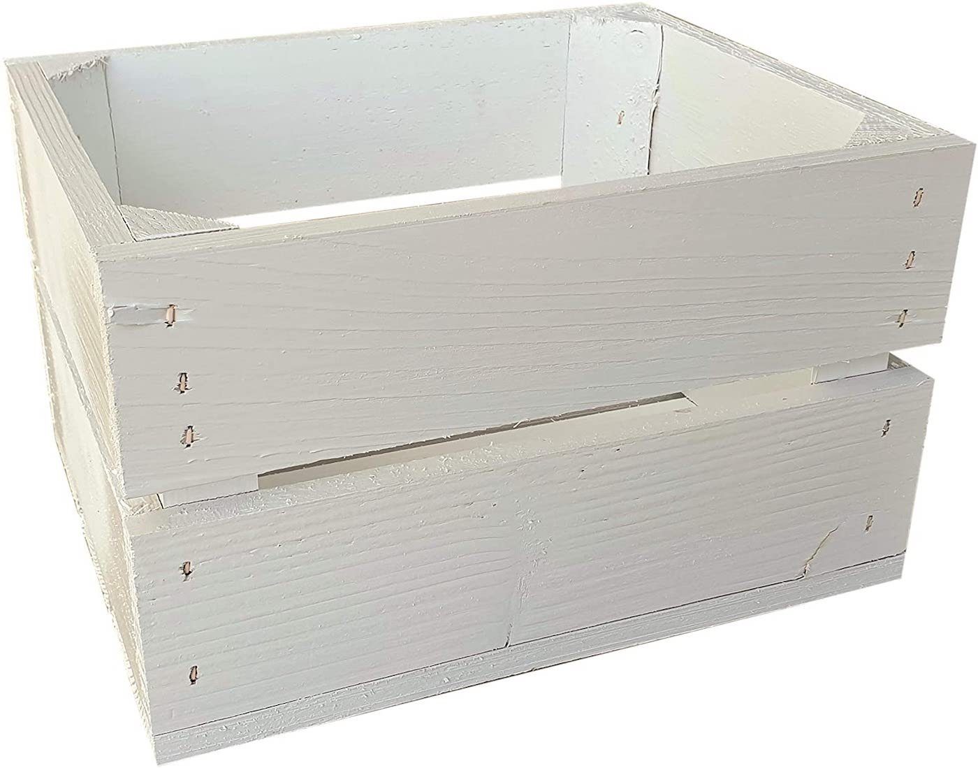 sunnypillow Holzkiste Holzkisten Obstkisten Apfelkisten in vielen Farben zur Auswahl, Einzelkiste 25x20x15cm