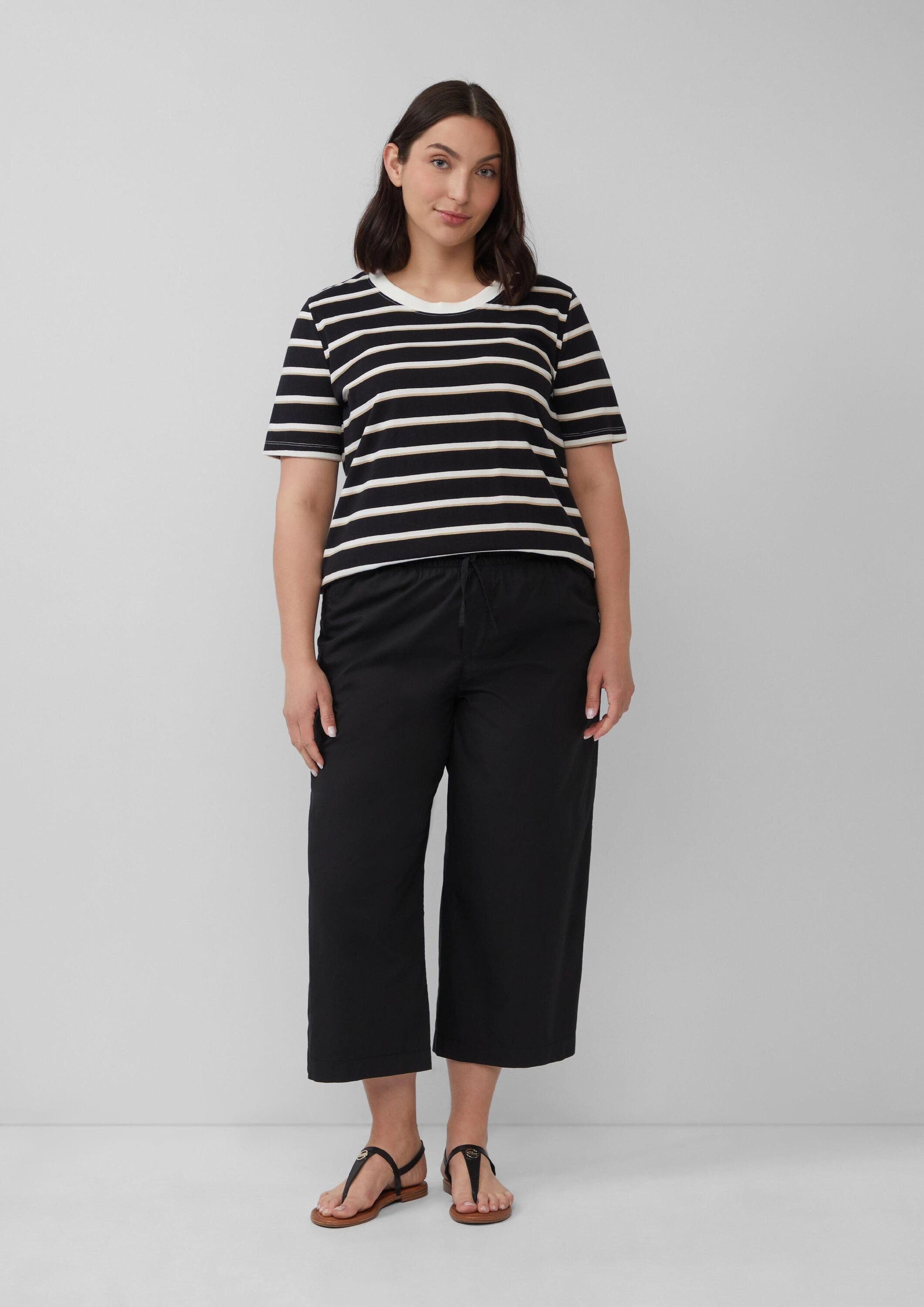 s.Oliver Culotte Hose Leichte Culotte aus Baumwollmix im Relaxed Fit günstig online kaufen